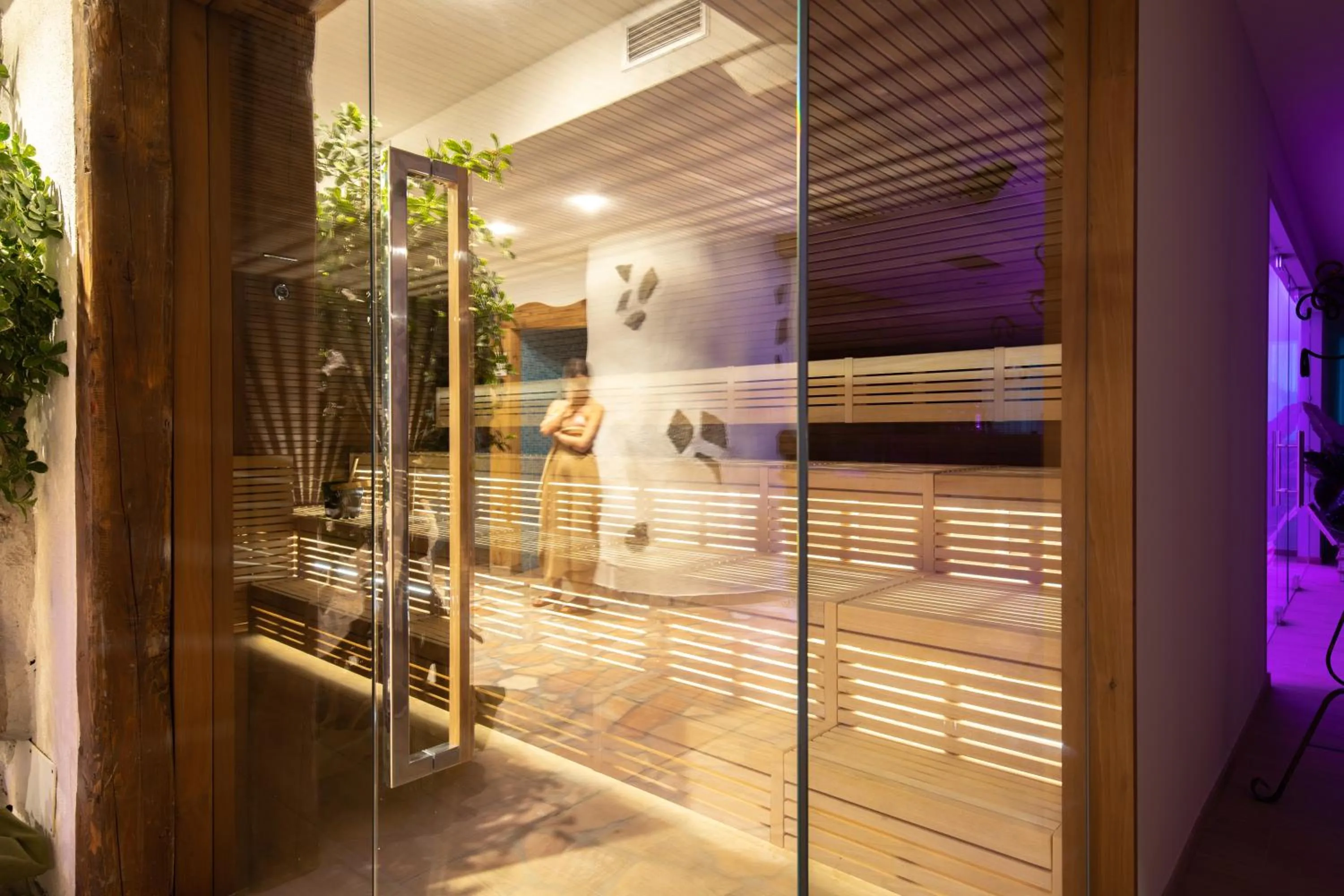 Sauna in Hotel Soreghes Gran Chalet