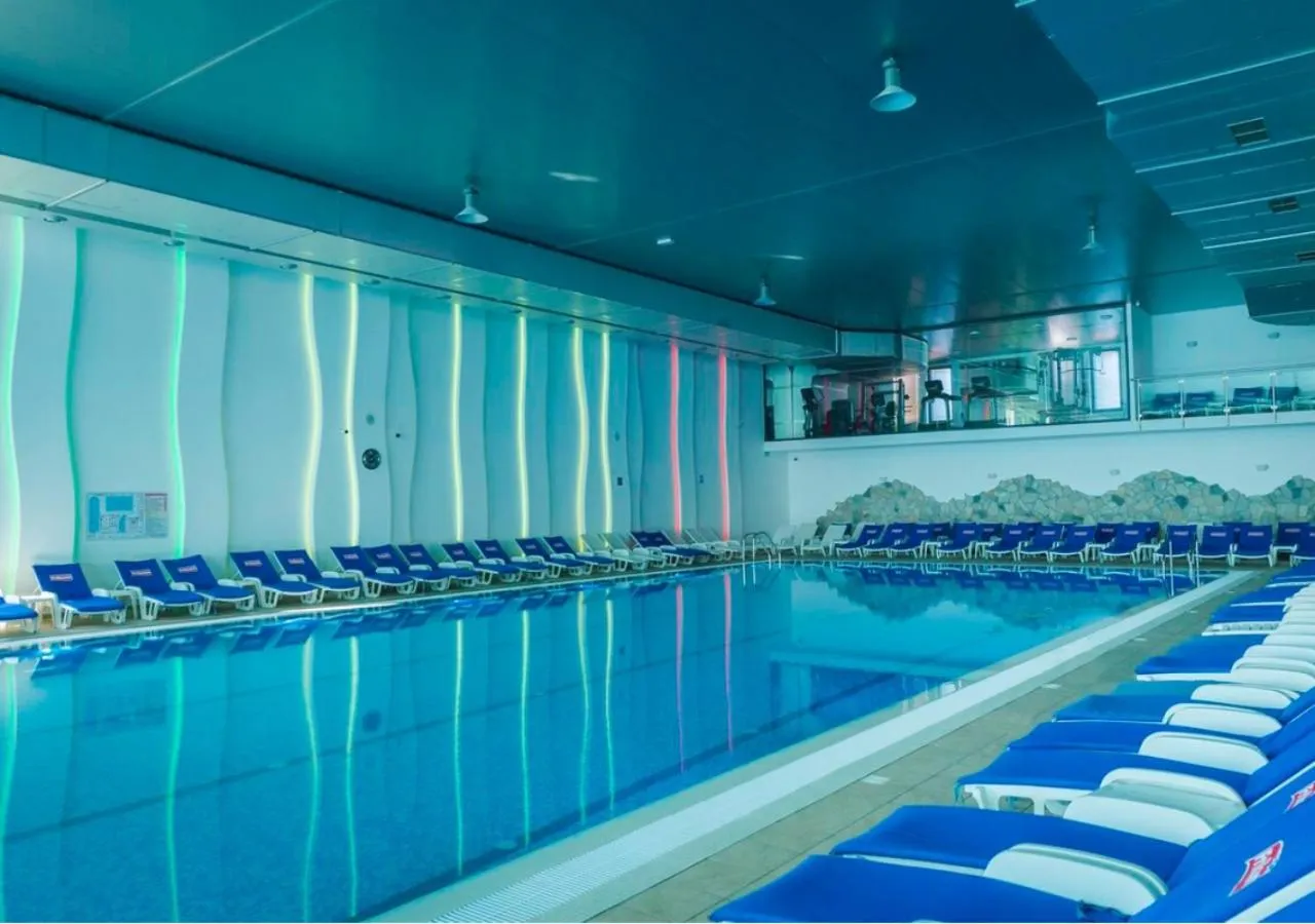 Pool view in Garni Hotel Hollywoodland Wellness & Aquapark