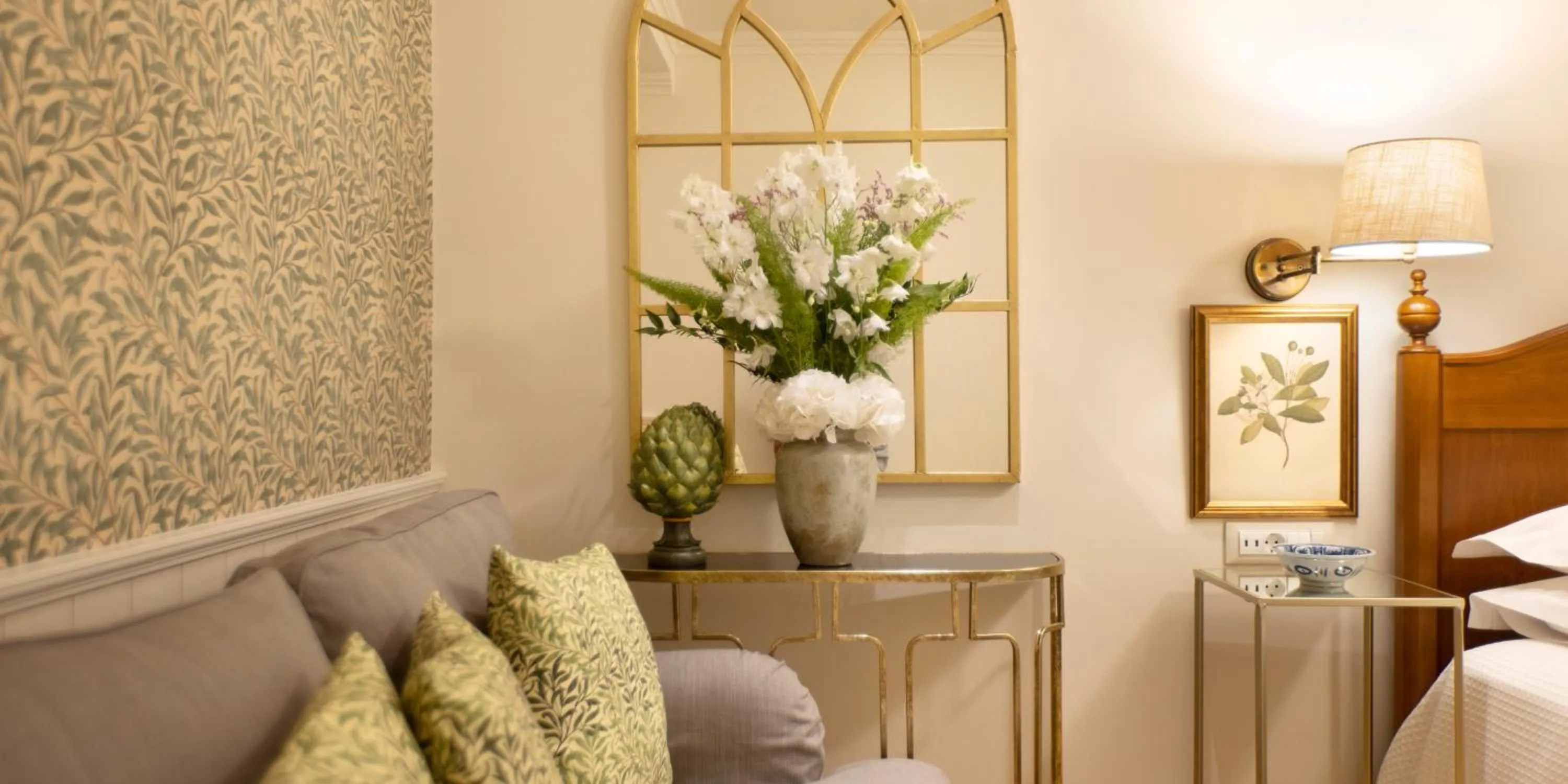 Decorative detail, Bed in Despotiko Hotel