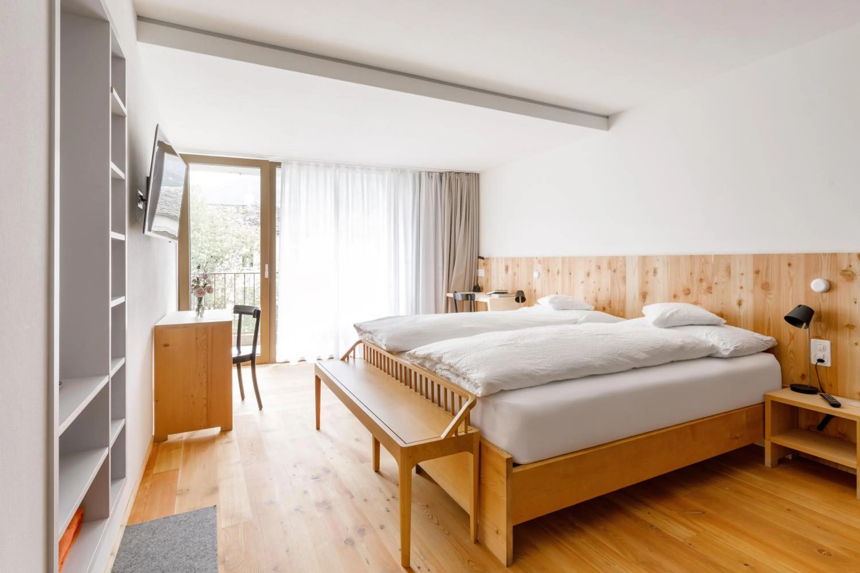 Bedroom, Bed in Hotel & SPA Croce Bianca