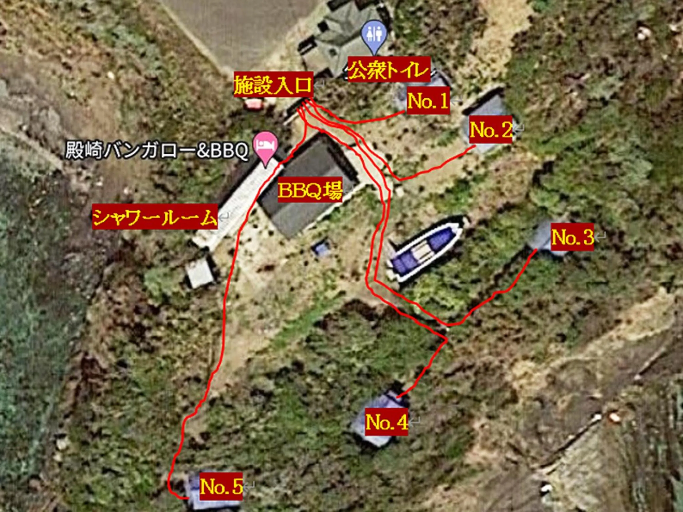 Floor plan in Tonosaki Bungalow & BBQ