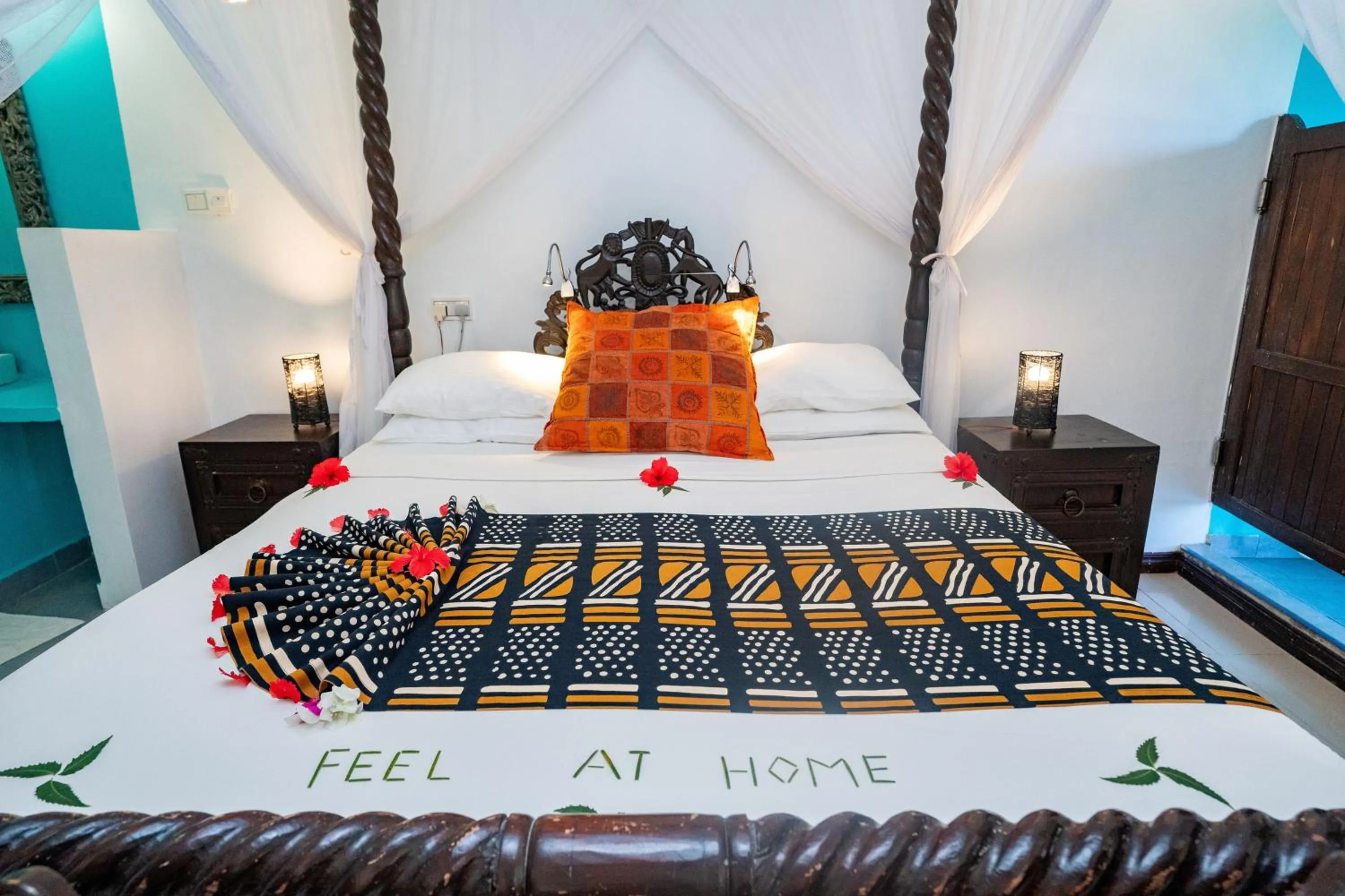 Bed in Jafferji Beach Retreat