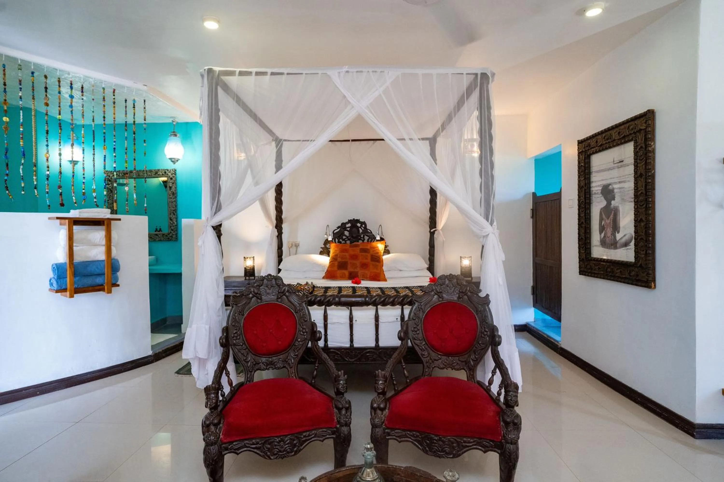 Bed in Jafferji Beach Retreat