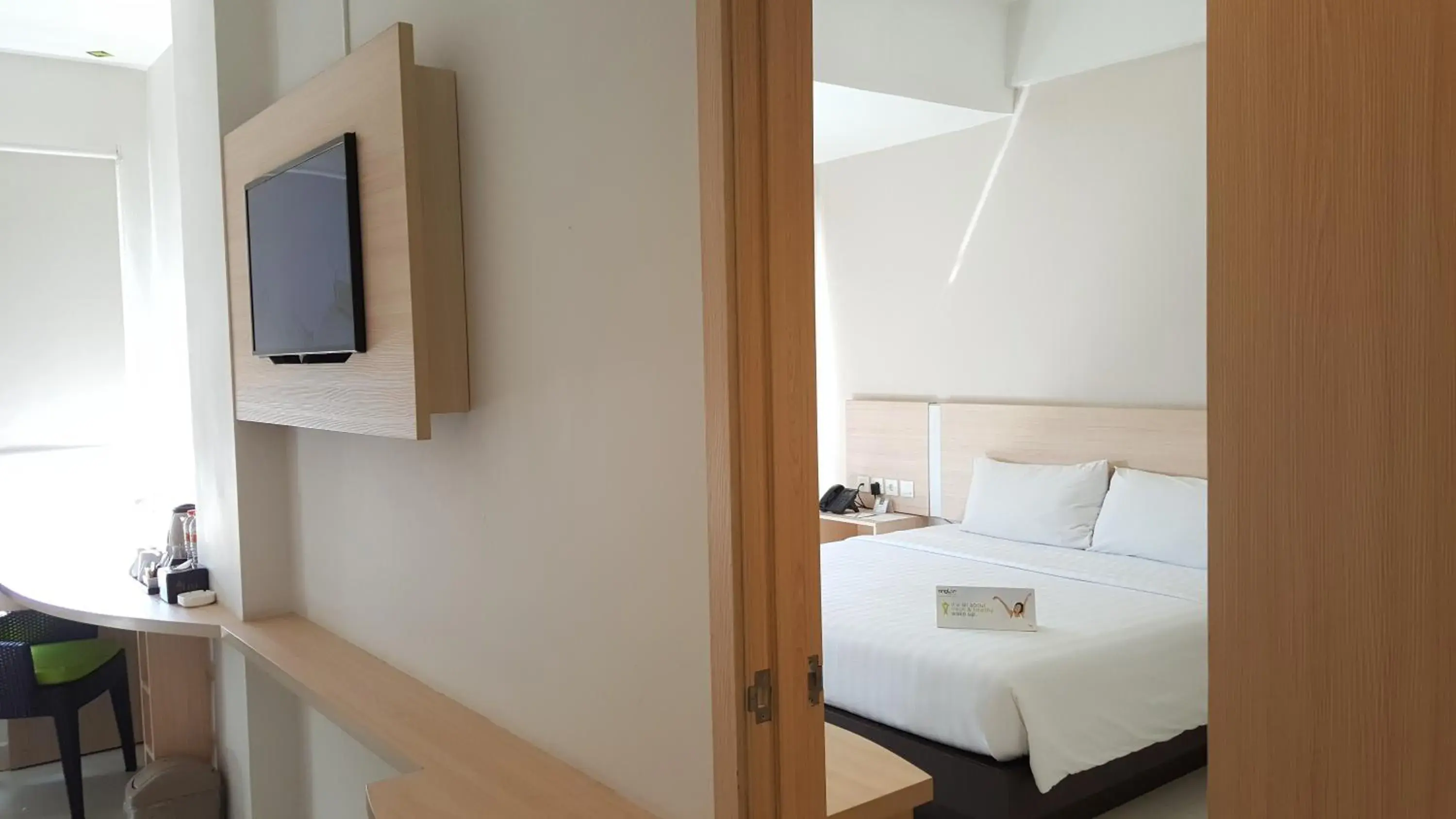 Bed in Whiz Prime Hotel Sudirman Makassar Bed in Whiz Prime Hotel Sudirman Makassar