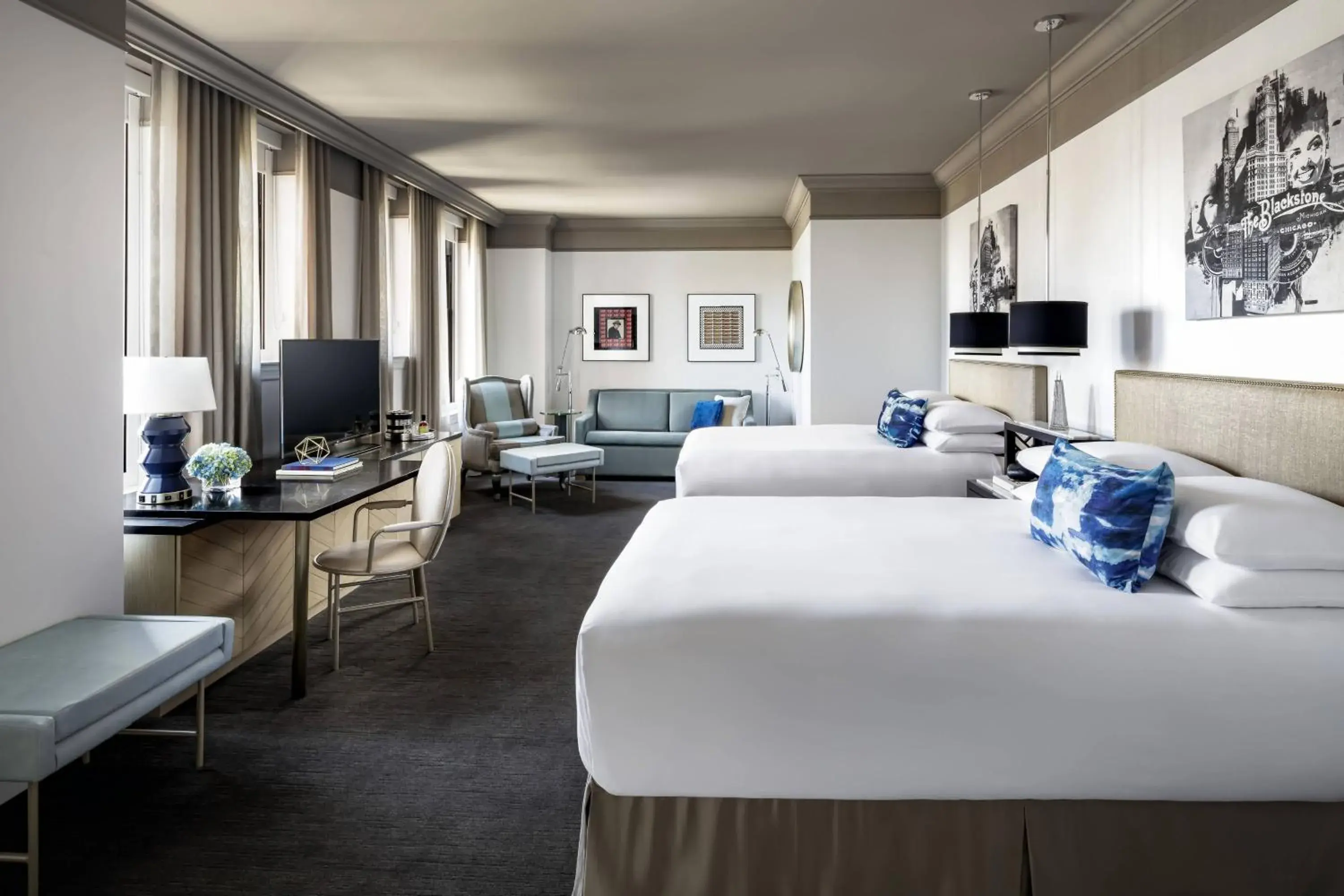 Photo of the whole room, Bed in The Blackstone, Autograph Collection Photo of the whole room, Bed in The Blackstone, Autograph Collection