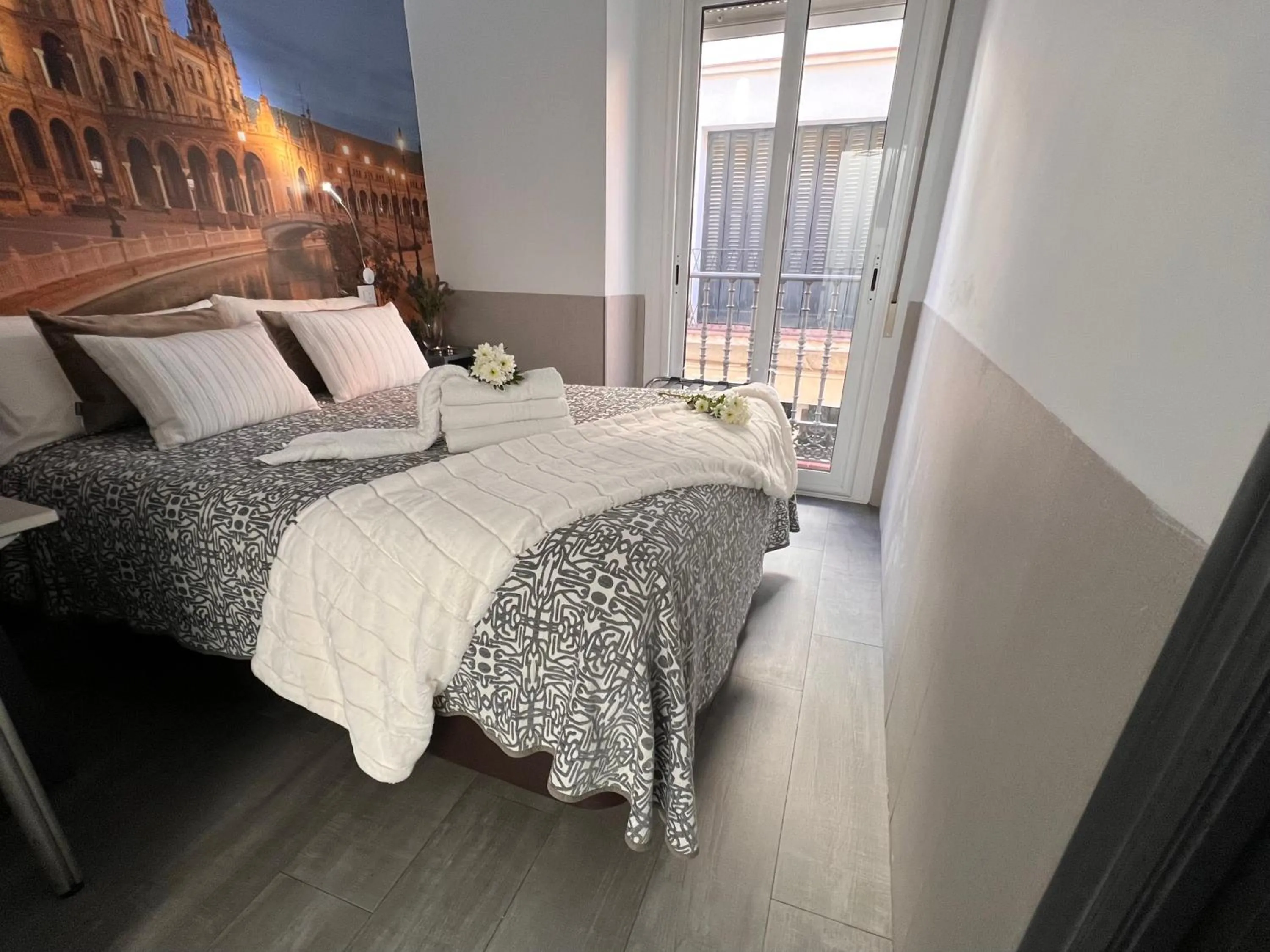 Bed in Hostal Paco´s