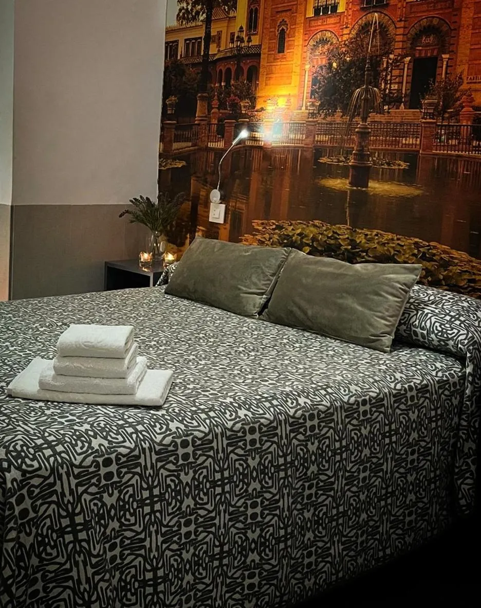 Bed in Hostal Paco´s