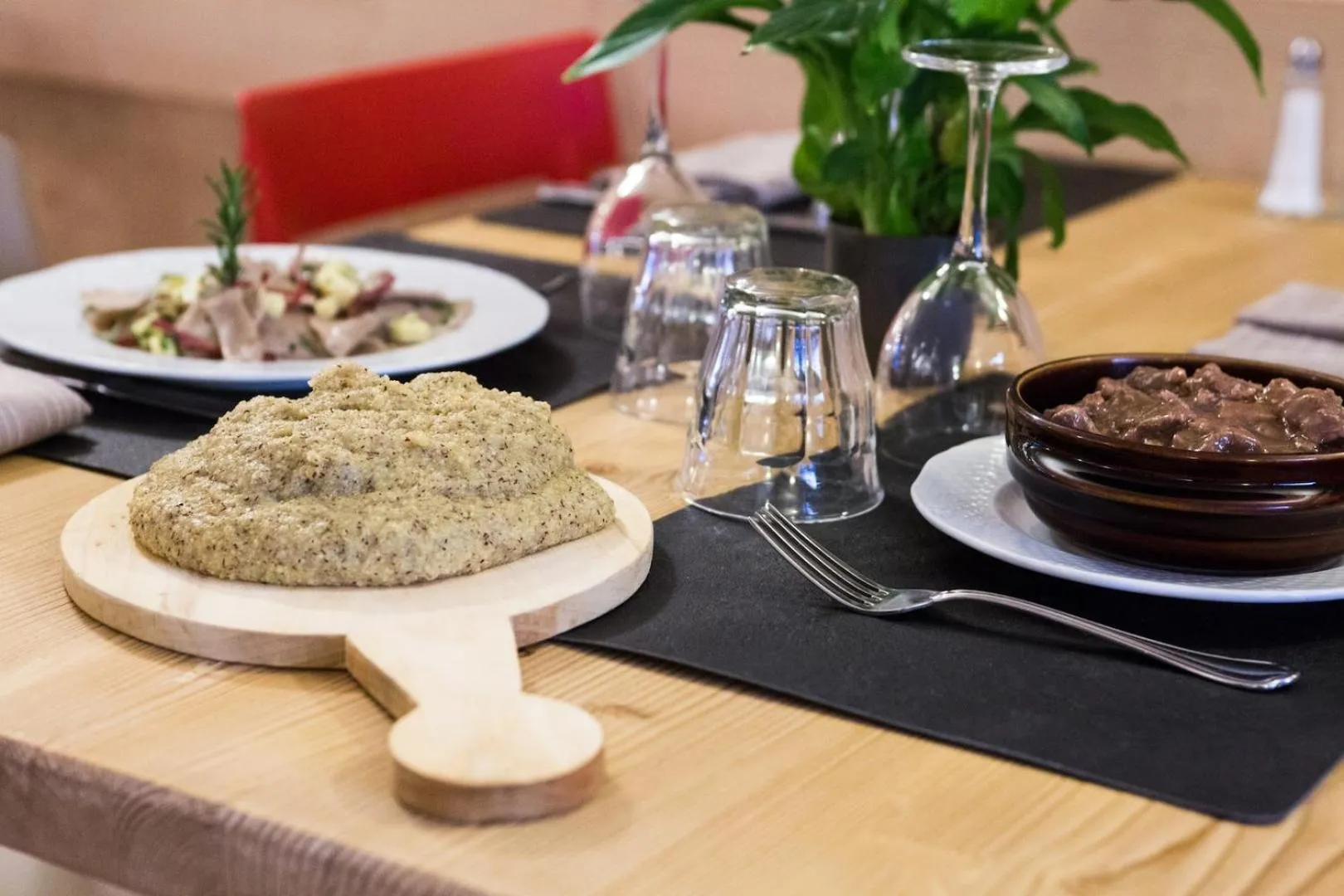 Food close-up in Hotel Restaurant La Barme