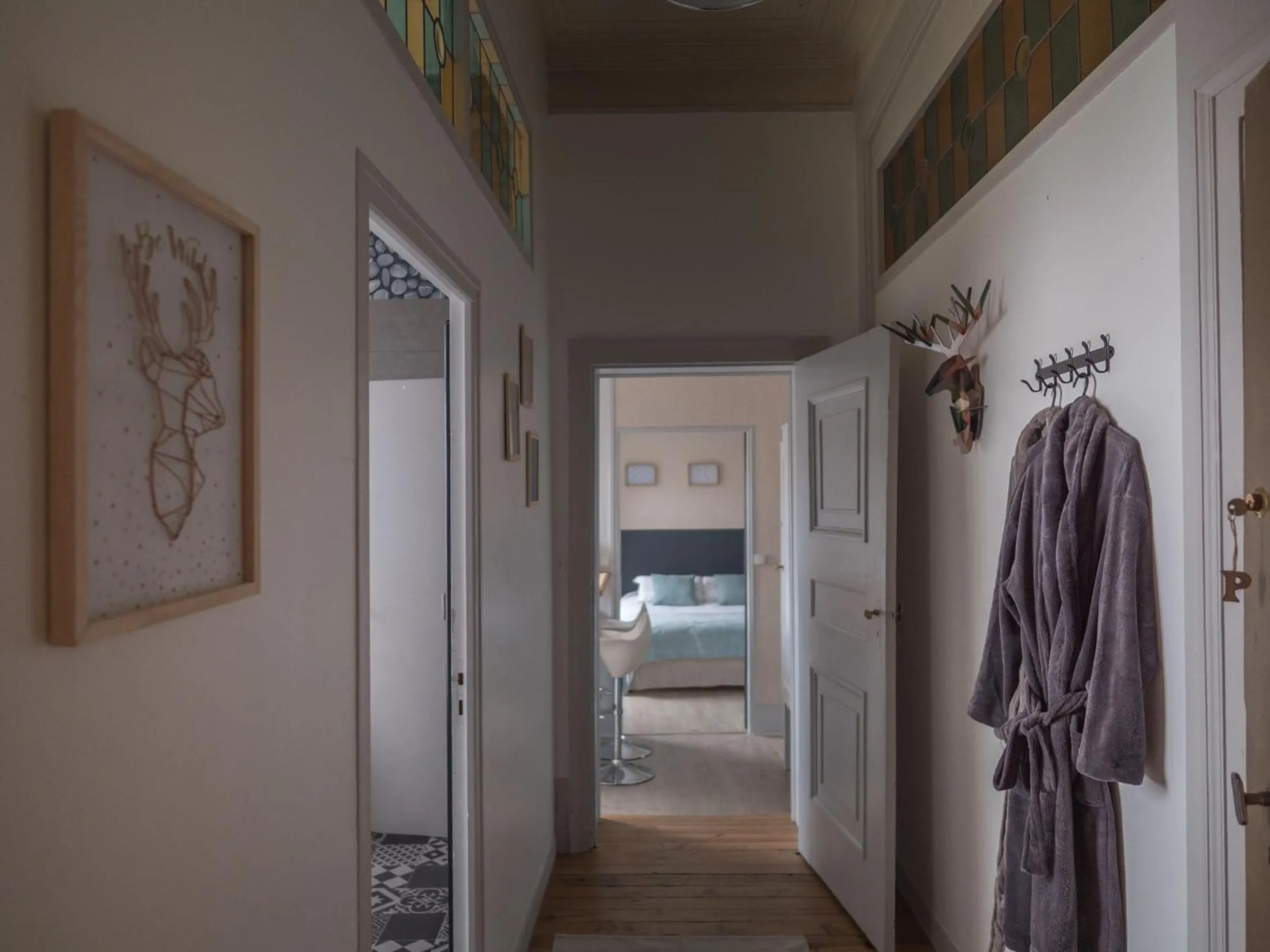 Decorative detail, Bed in Une maison en ville Hypercentre - Spa