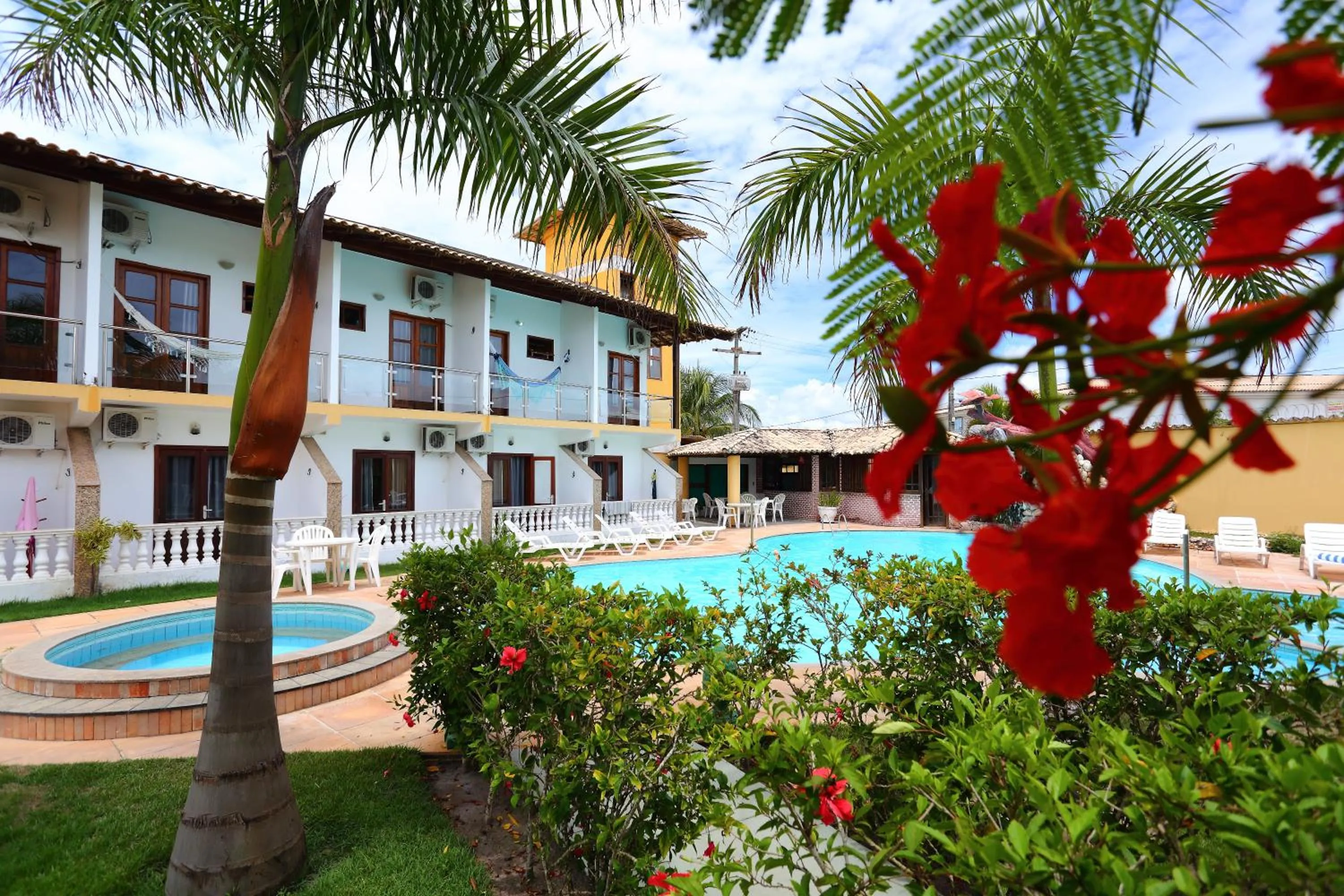 Pool view in Benko´s Praia Hotel
