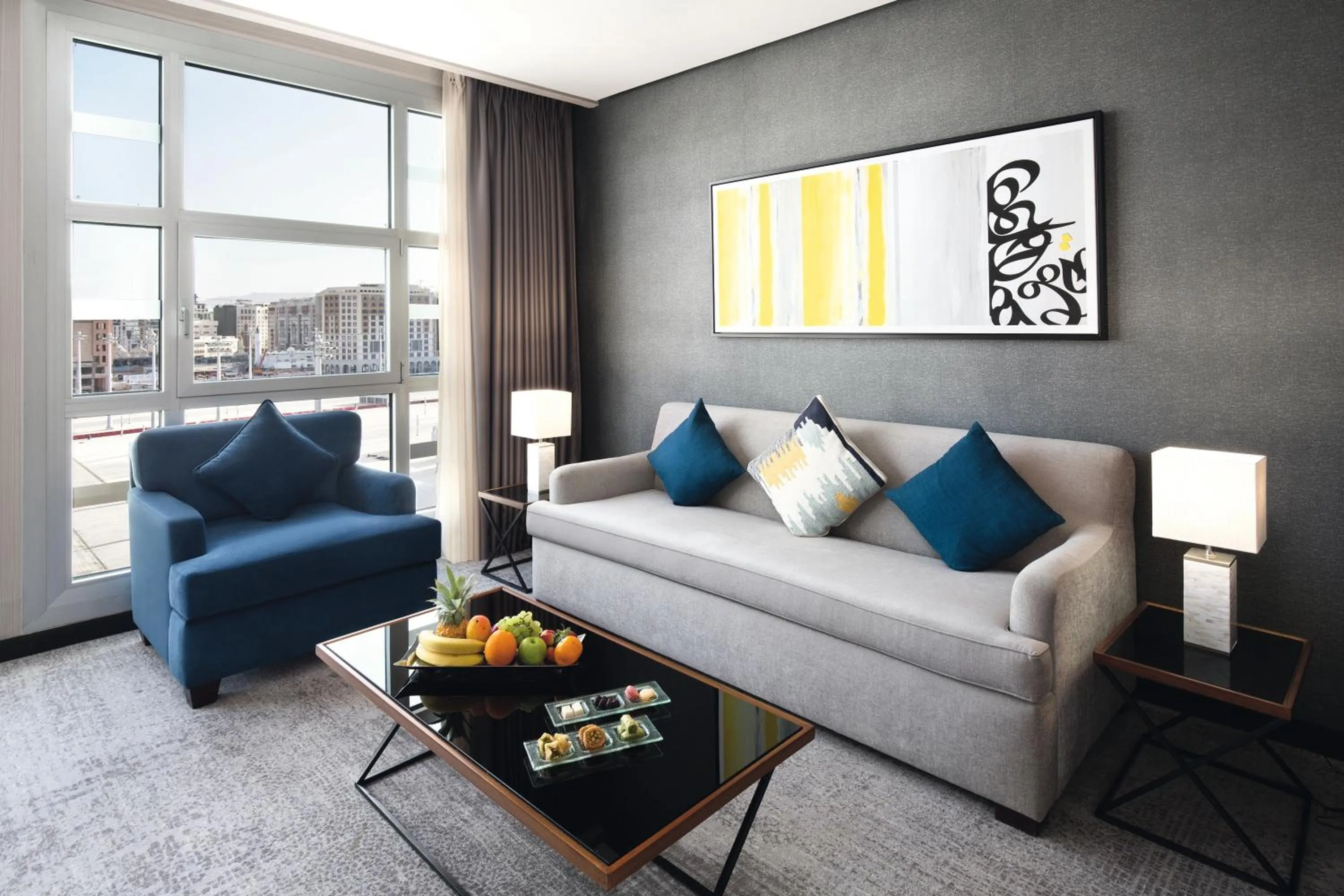 Seating area in Anwar Al Madinah Mövenpick