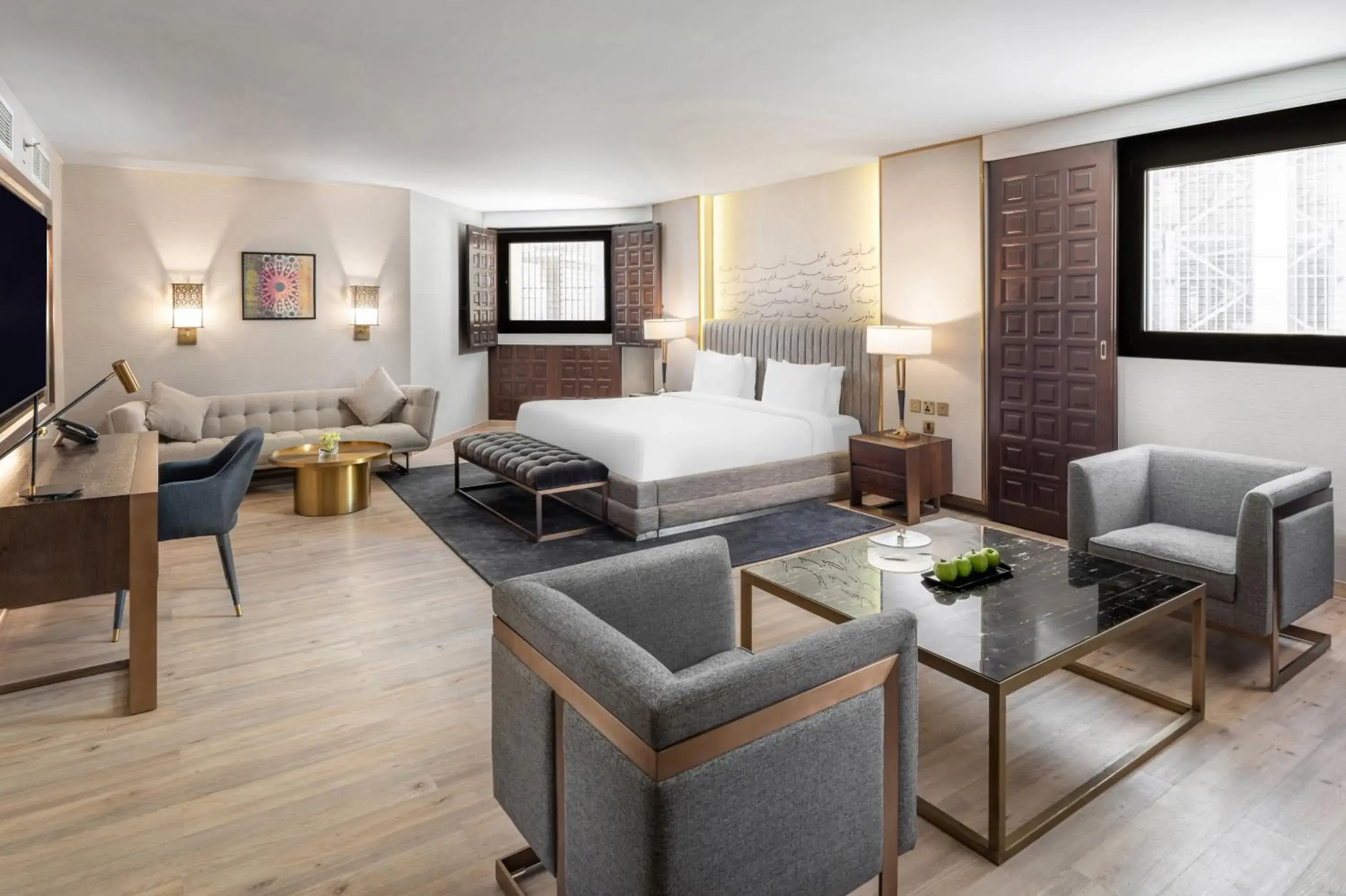 Bed in Makarem Ajyad Makkah Hotel Bed in Makarem Ajyad Makkah Hotel