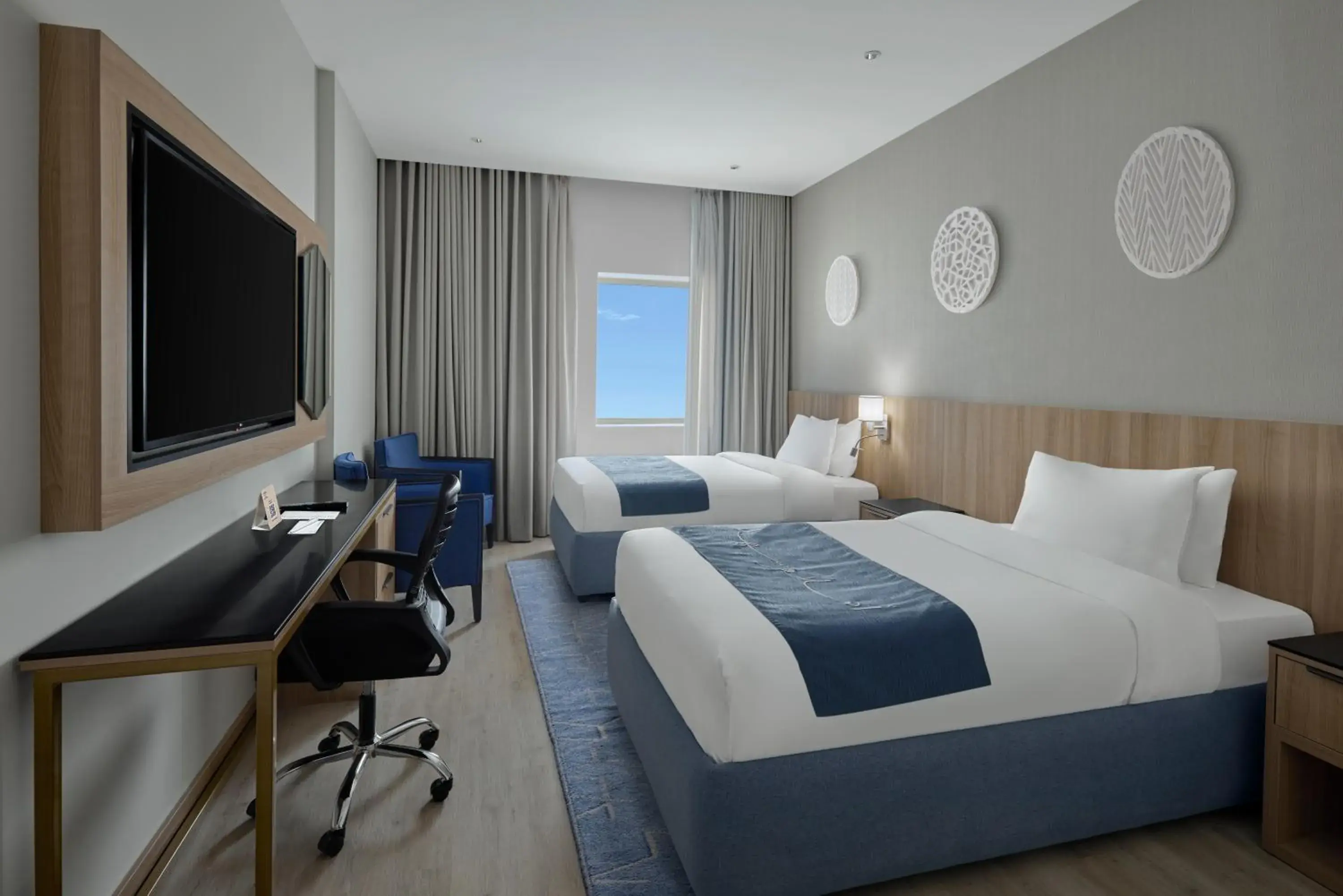 View (from property/room), Bed in Makarem Umm Al Qura Hotel View (from property/room), Bed in Makarem Umm Al Qura Hotel