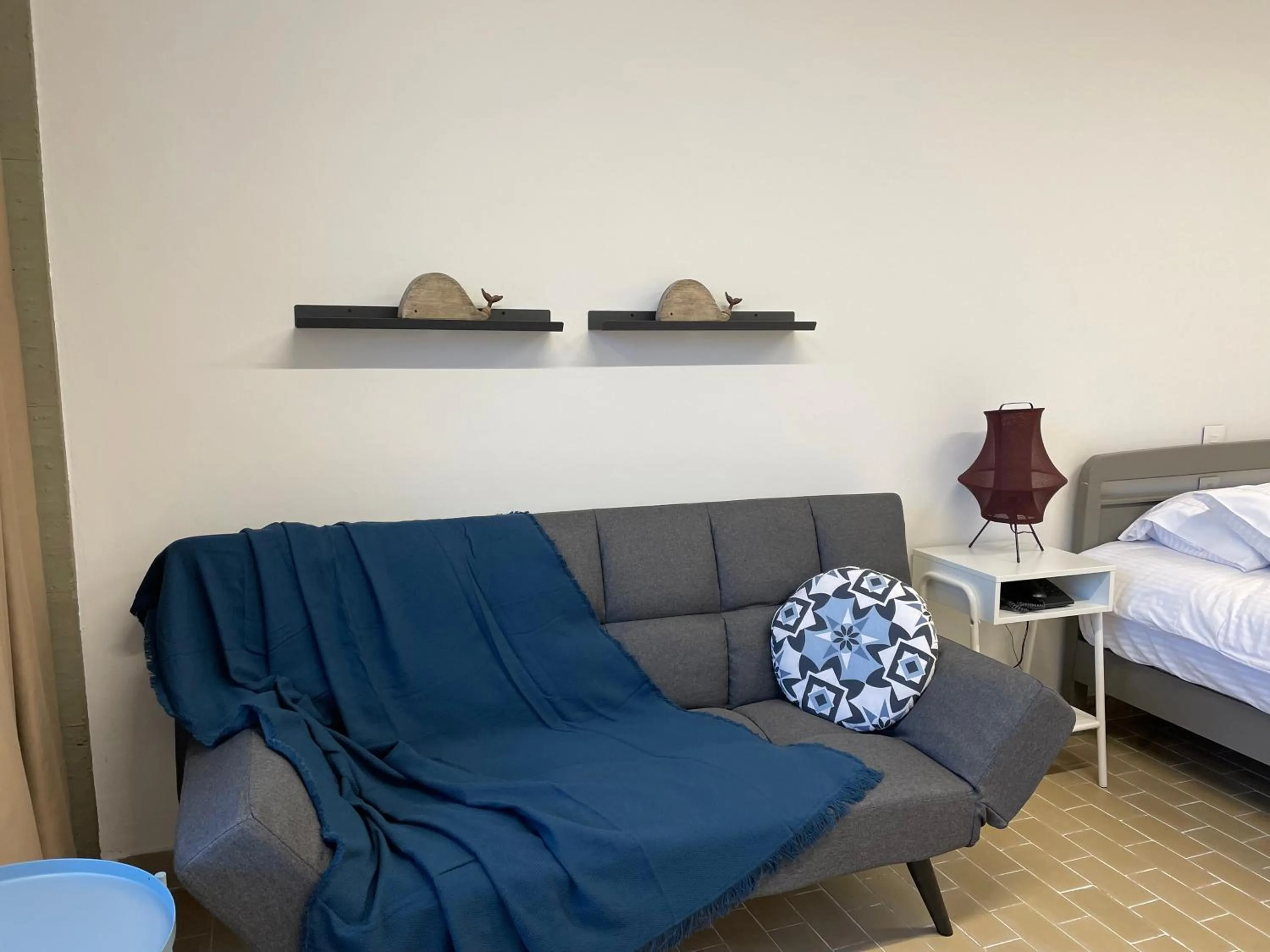 Seating area, Bed in St Paul Resort