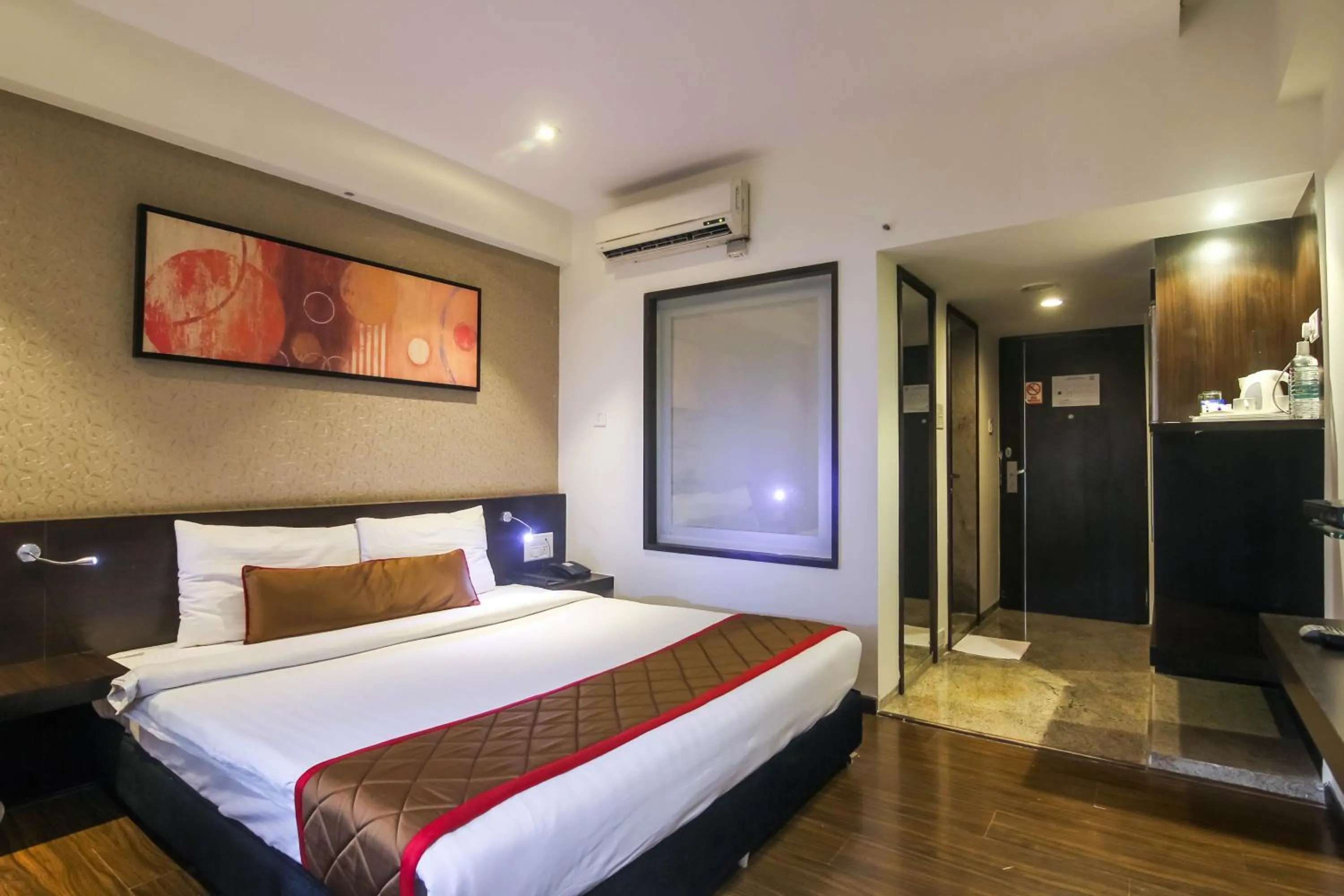 Bedroom, Bed in Hotel LXIA Hinjewadi - Indian Nationals Only