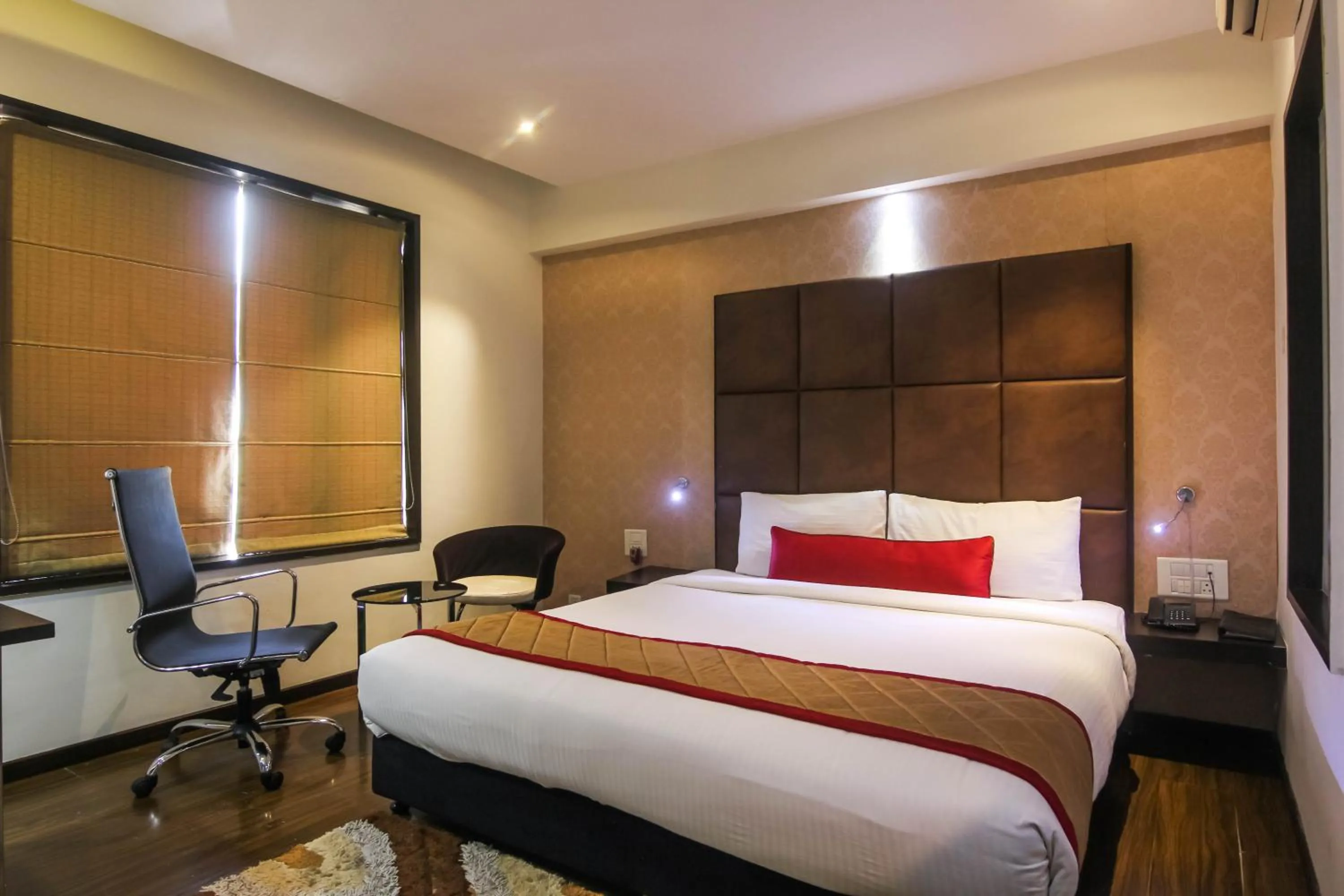 Bedroom, Bed in Hotel LXIA Hinjewadi - Indian Nationals Only