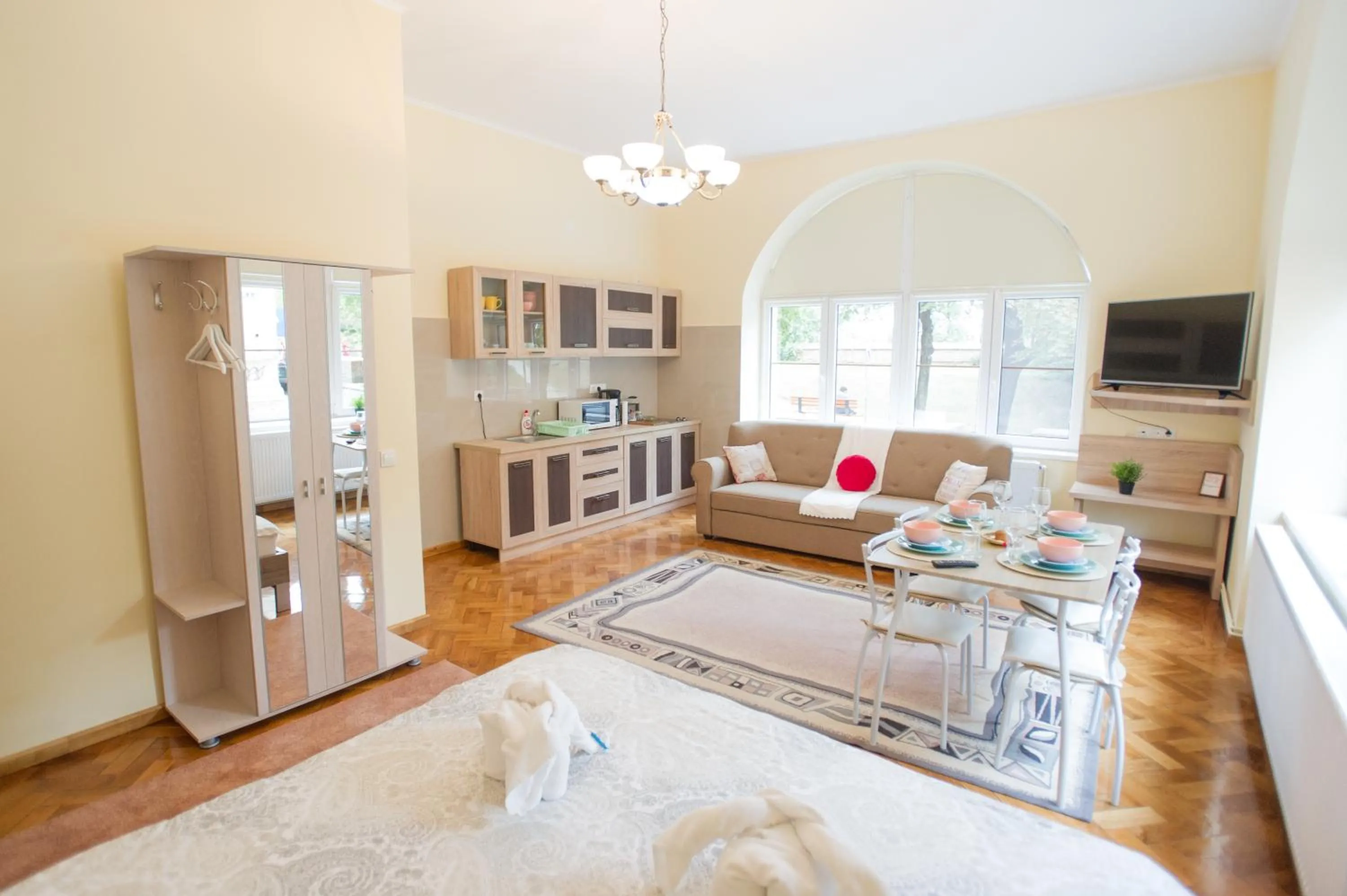 Living room in Cetatii Apartments Sibiu
