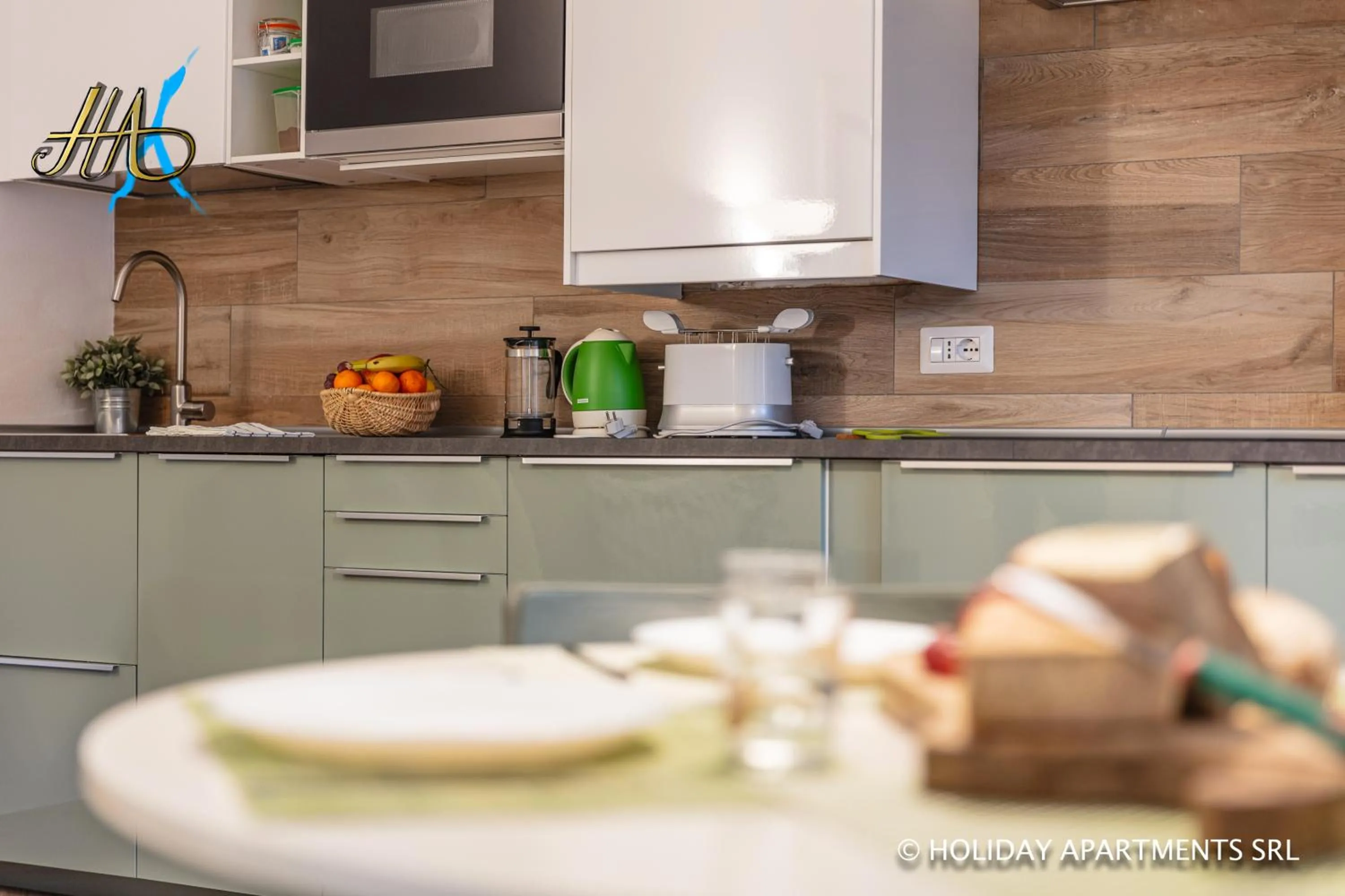 Kitchen or kitchenette in Appartamenti Meraviglia