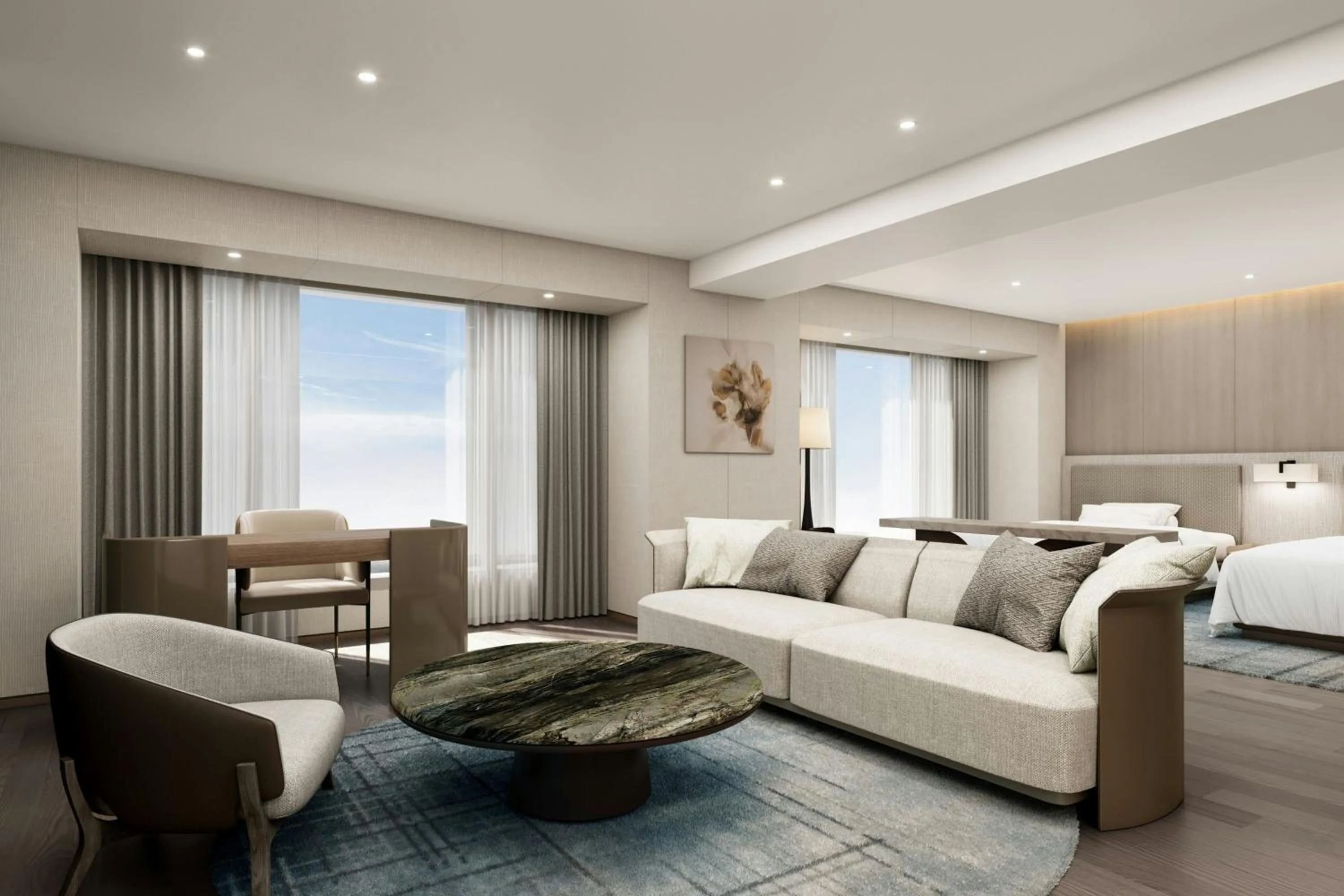 Photo of the whole room, Bed in The Westin Seoul Parnas