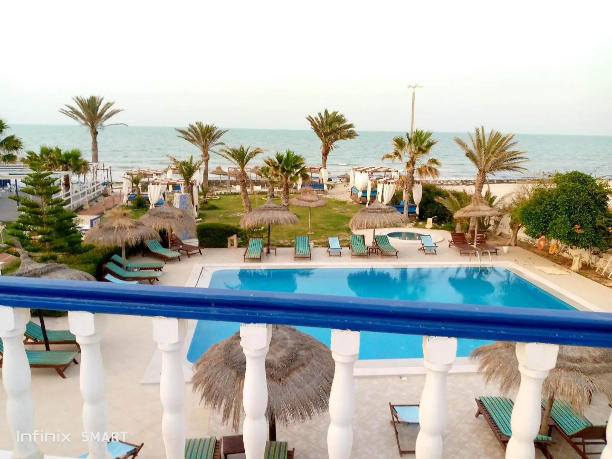 Pool view in Hotel de charme et SPA Dar El Bhar