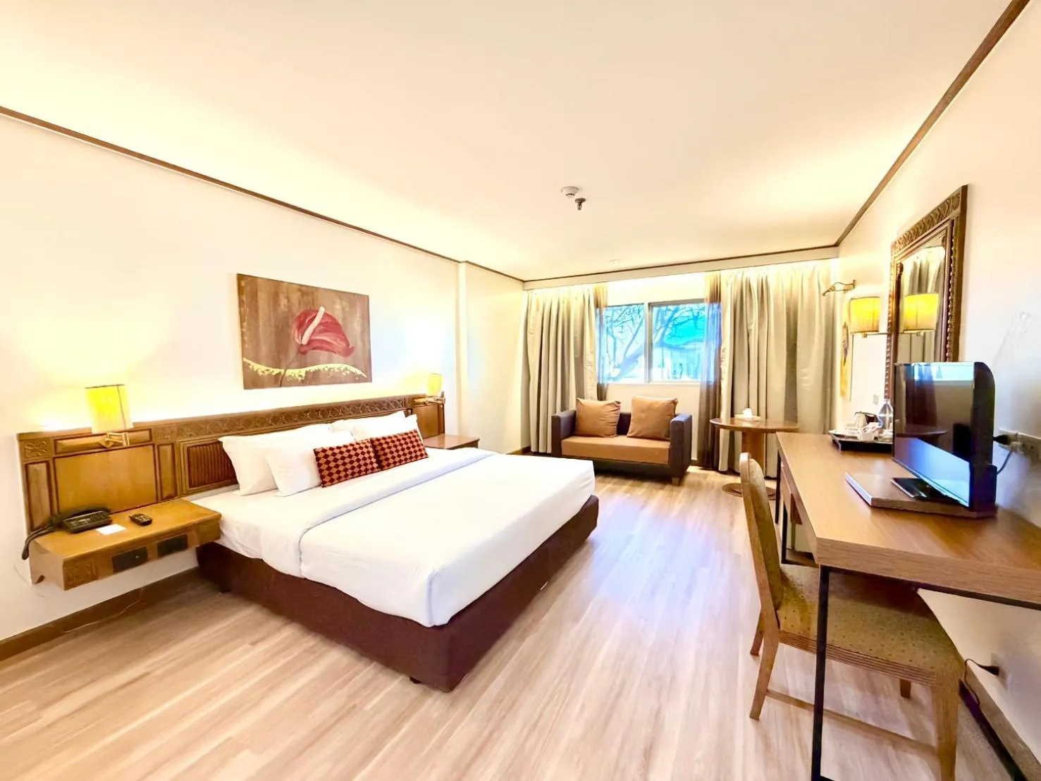 Bed in Sima Thani Hotel