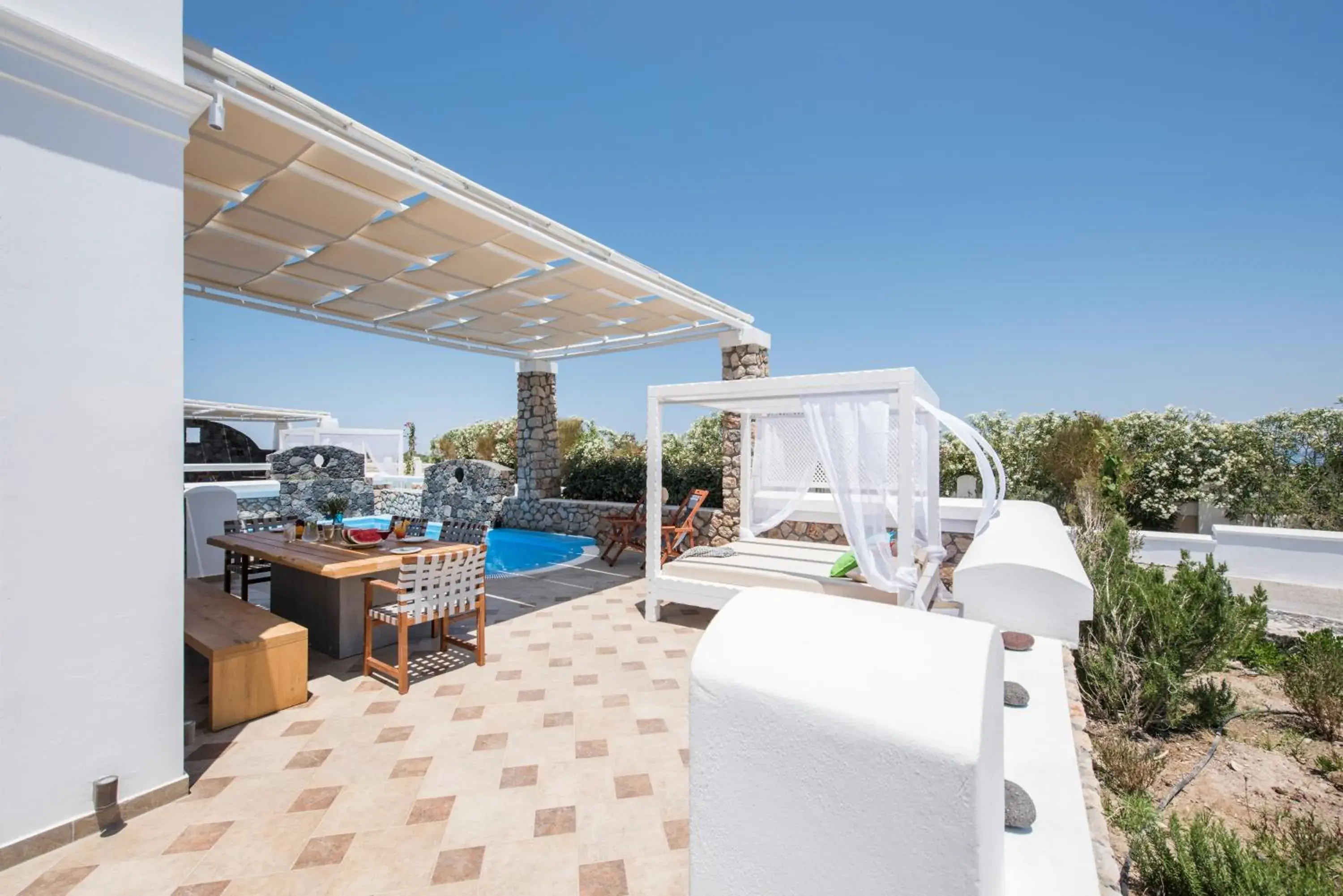 Two-Bedroom Villa with Private Pool - Thirasia in Secret Earth Villas - Santorini Two-Bedroom Villa with Private Pool - Thirasia in Secret Earth Villas - Santorini