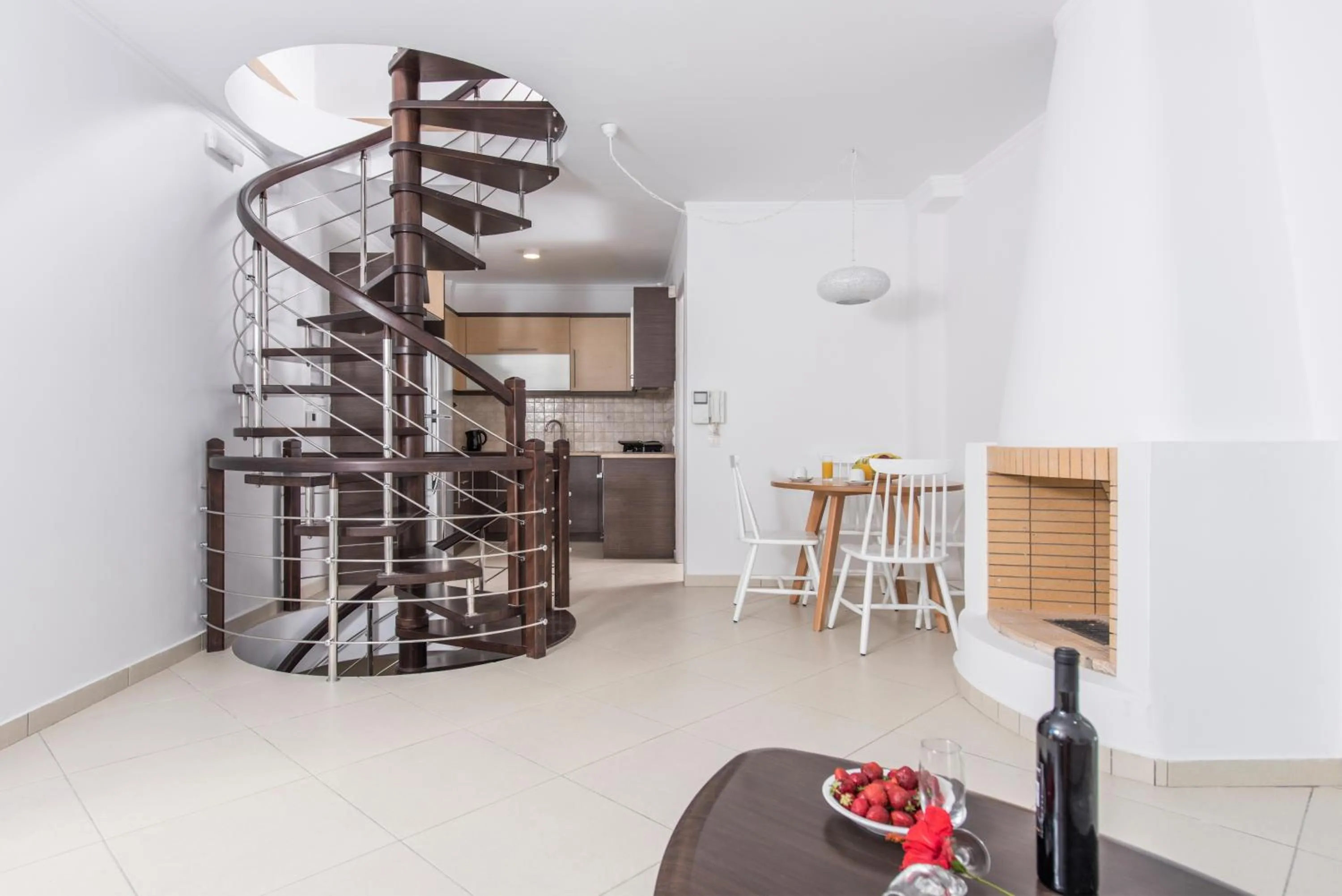 Living room in Secret Earth Villas - Santorini