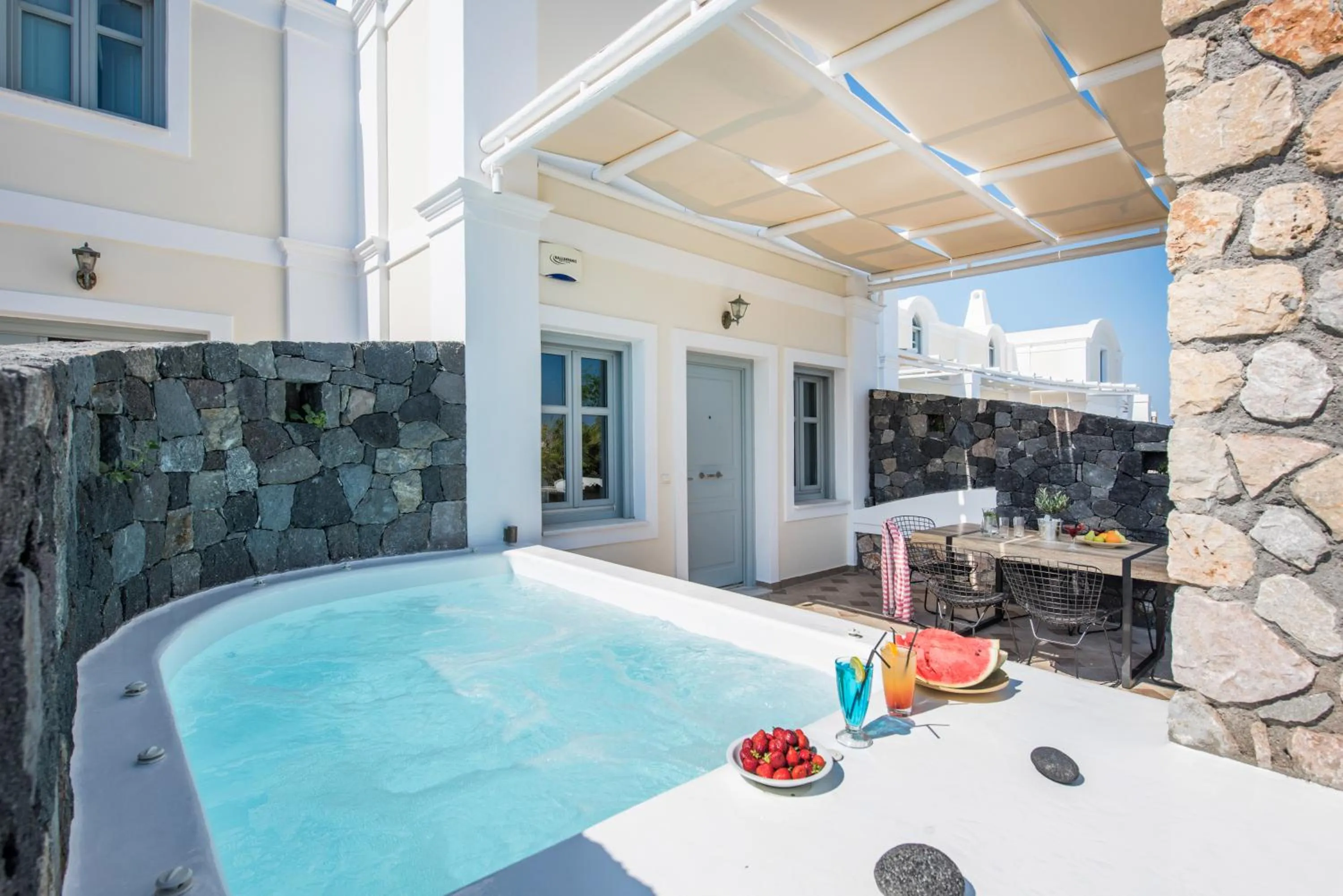 Balcony/Terrace in Secret Earth Villas - Santorini