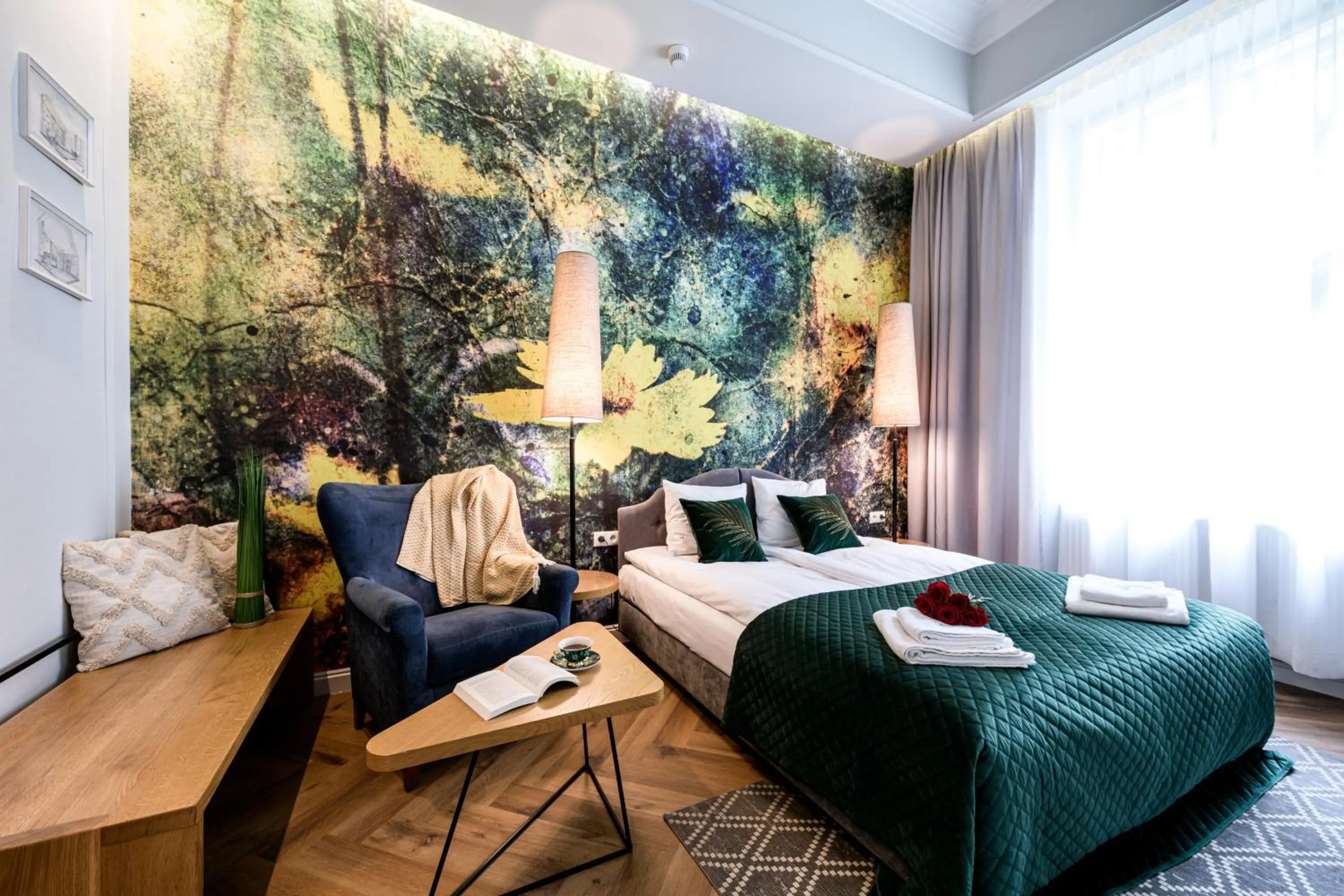 Bed in Arts Apartments - Kraków Old Town