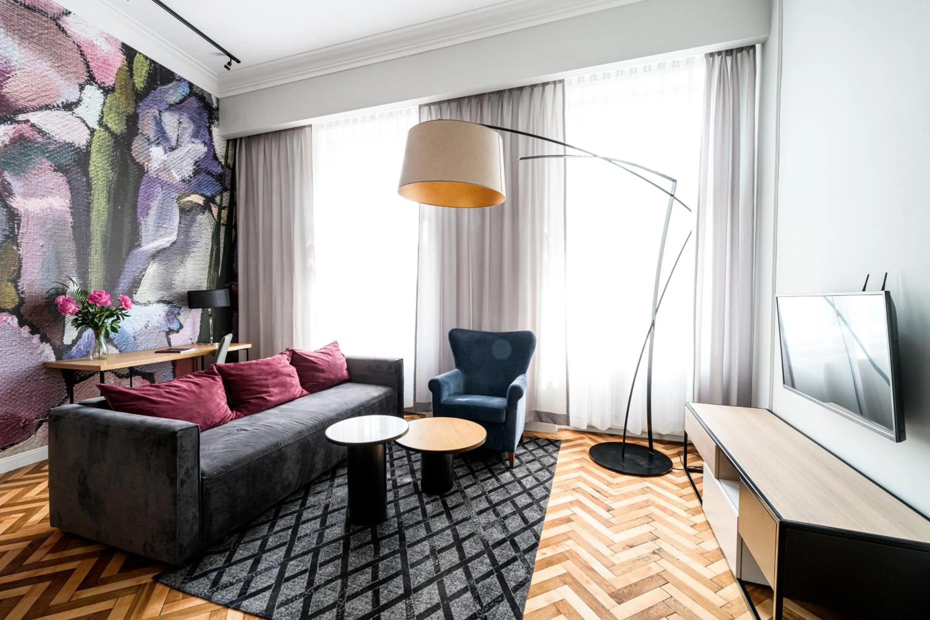 Living room in Arts Apartments - Kraków Old Town