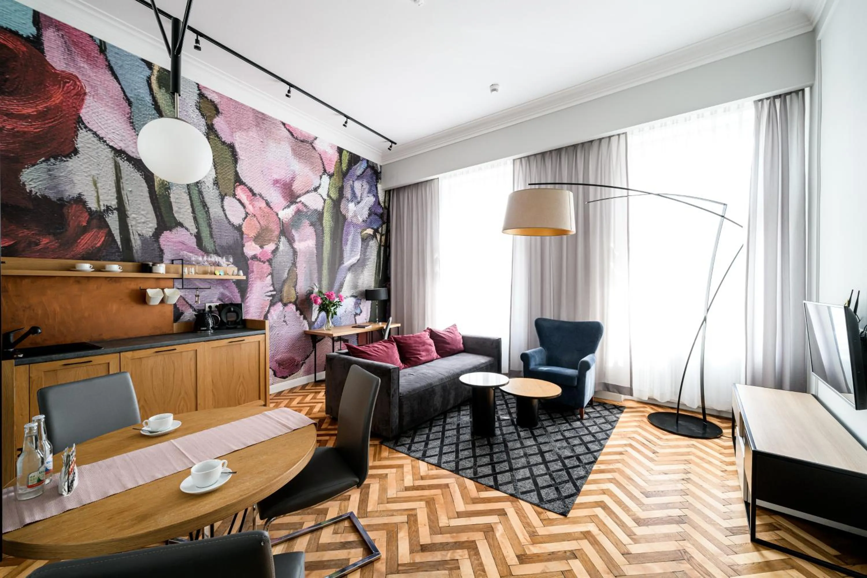 Living room in Arts Apartments - Kraków Old Town