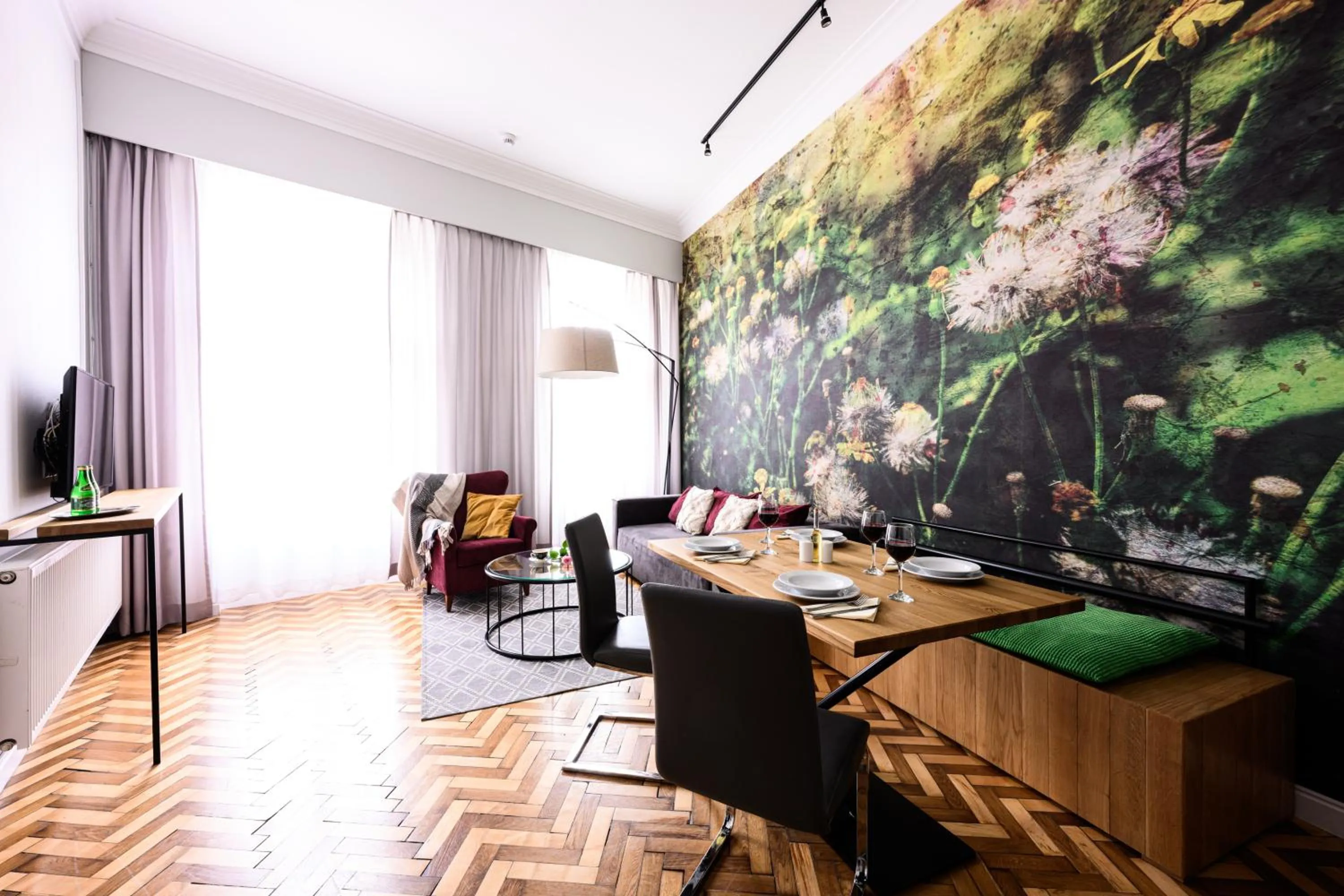 Living room in Arts Apartments - Kraków Old Town