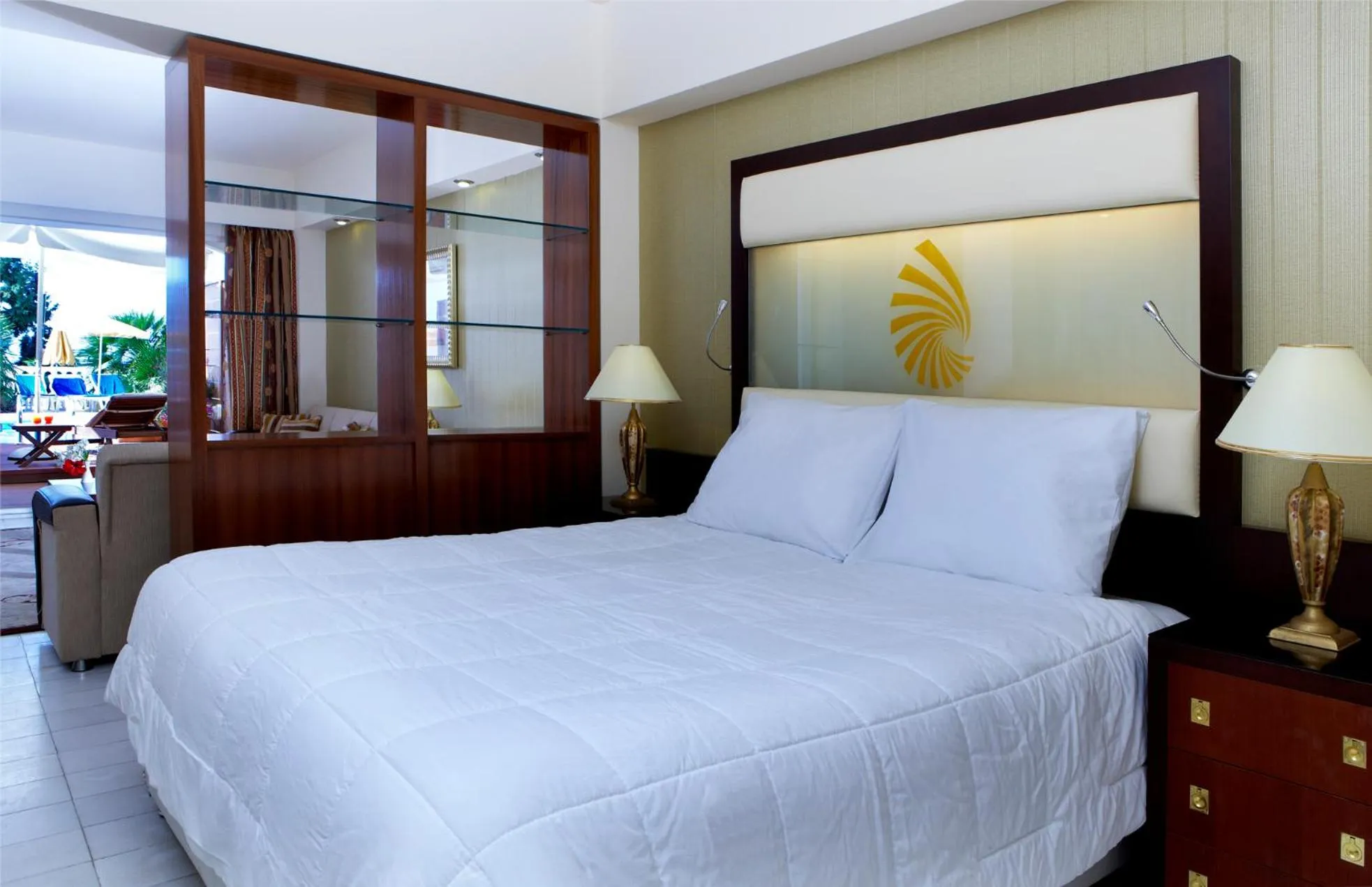 Bed in Sunshine Corfu Hotel And Spa