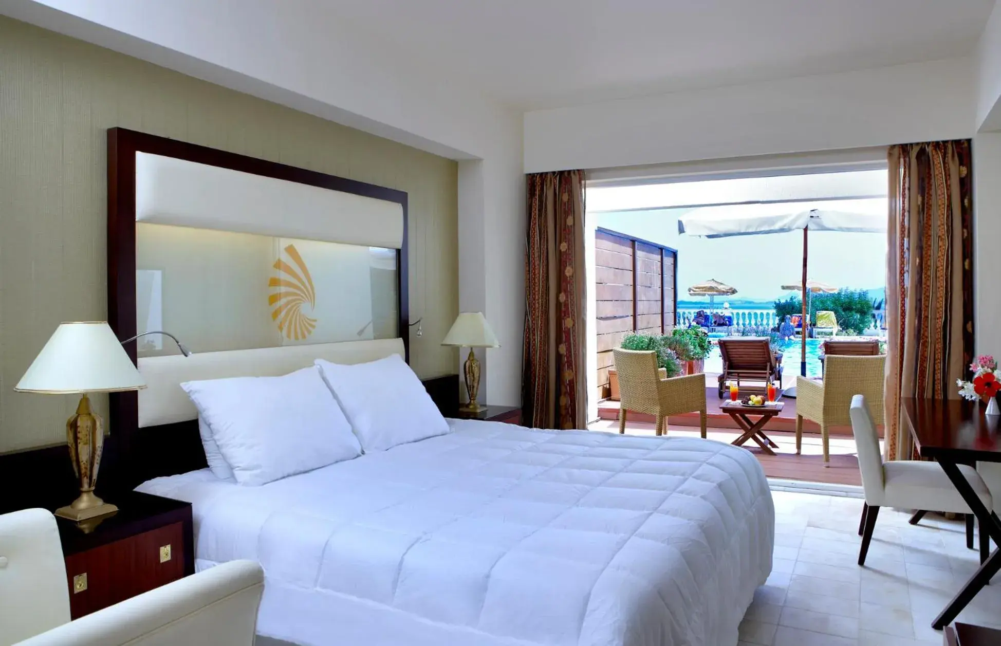 Bed in Sunshine Corfu Hotel And Spa Bed in Sunshine Corfu Hotel And Spa