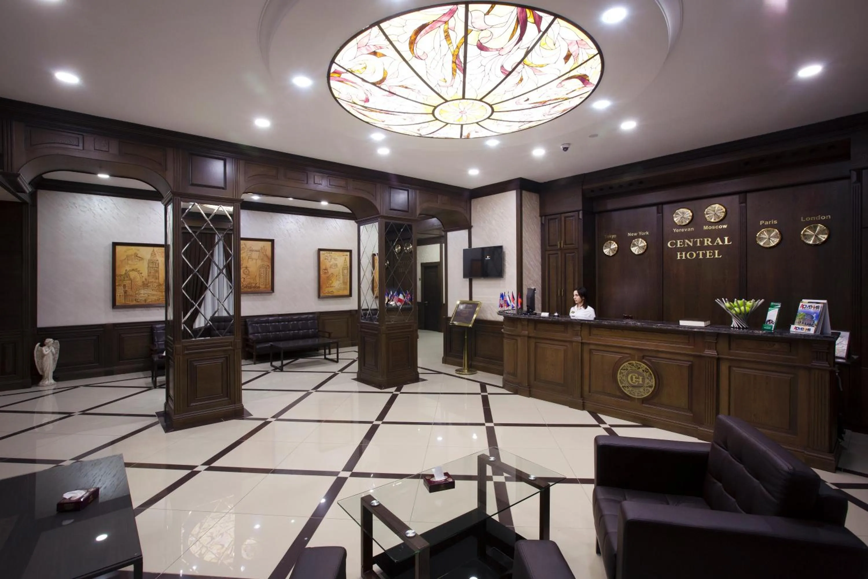 Lobby or reception in Central Hotel Yerevan
