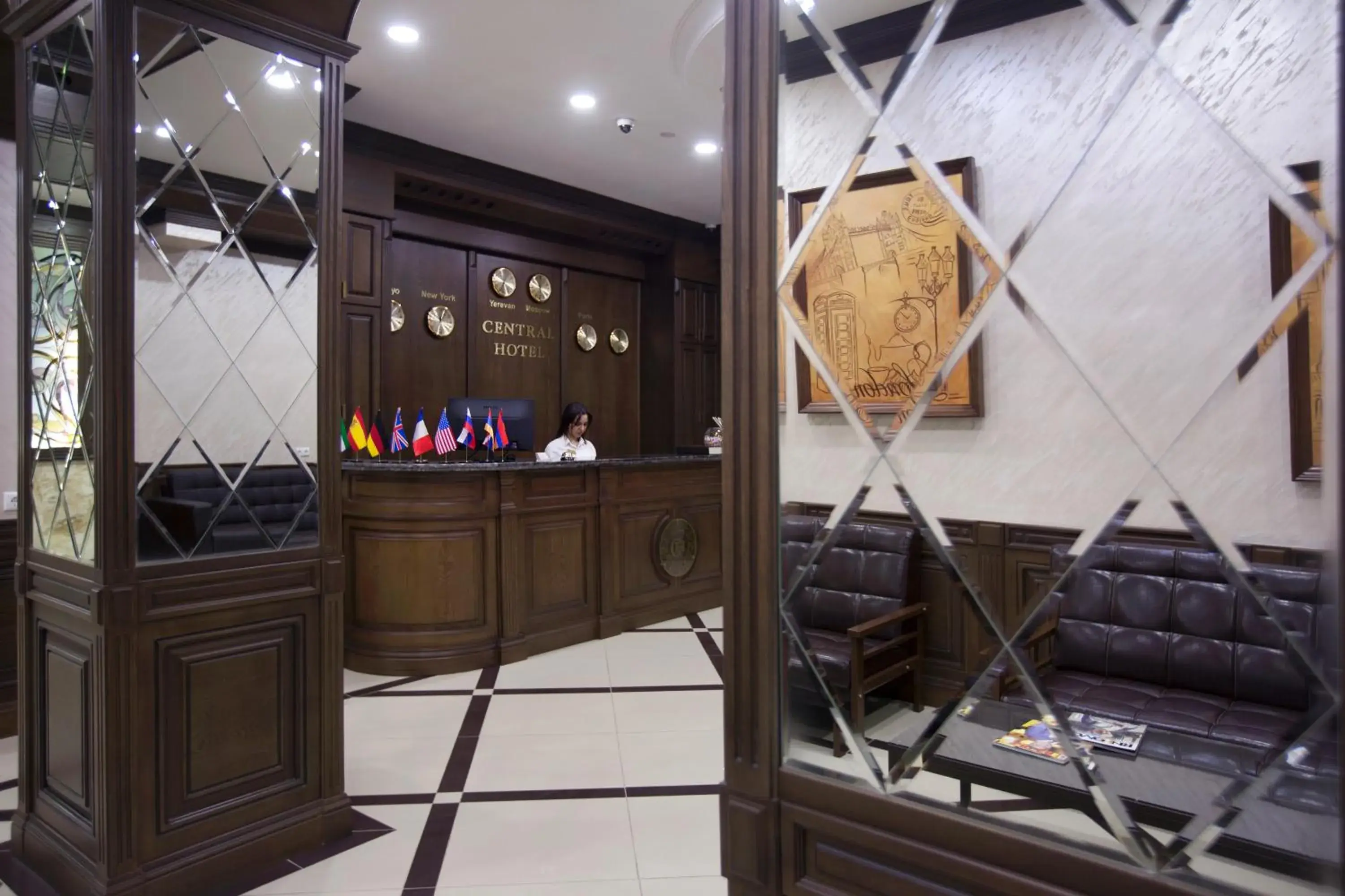 Lobby or reception in Central Hotel Yerevan Lobby or reception in Central Hotel Yerevan