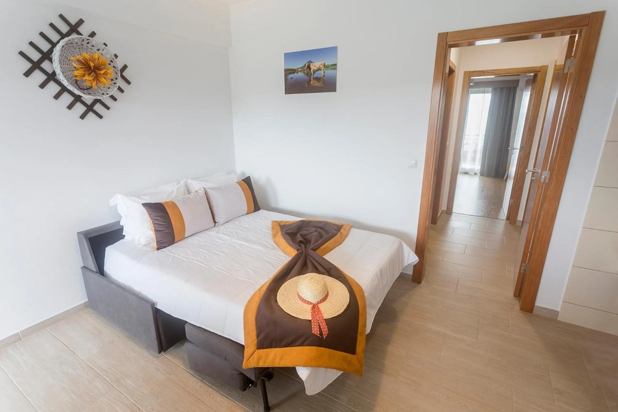 Kitchen or kitchenette, Bed in Vila Barca