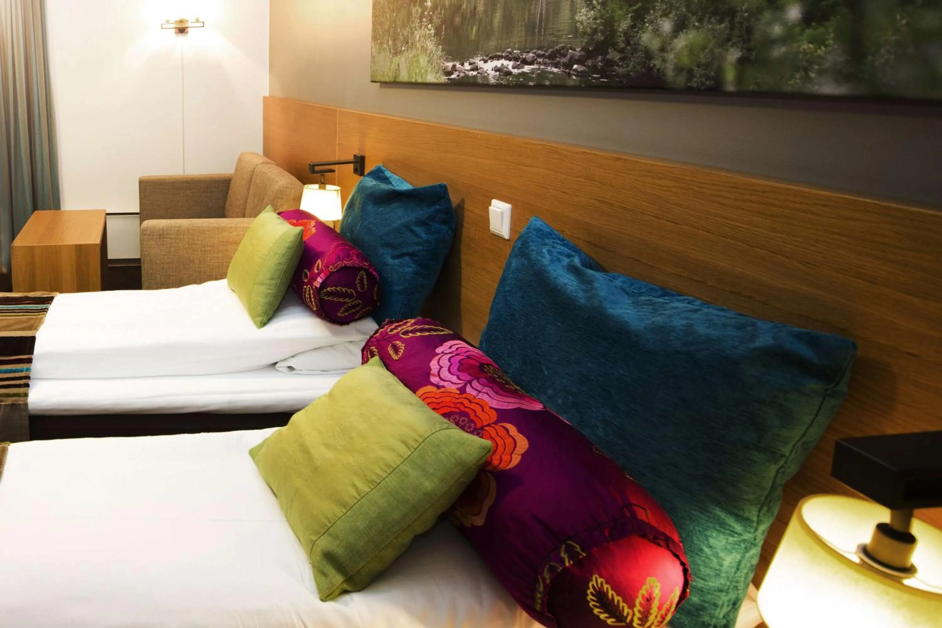 Bedroom, Bed in Scandic Stiklestad