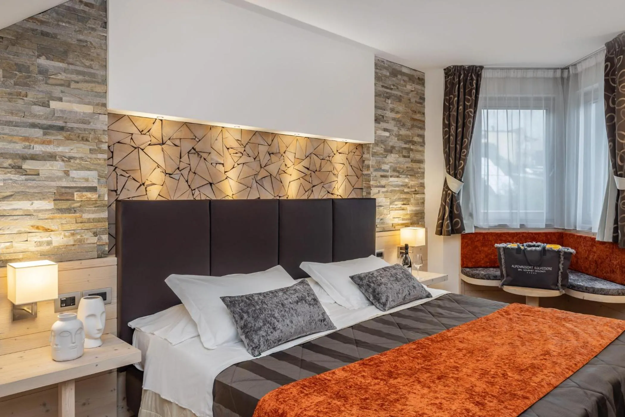 Bed in Alpenresort Belvedere