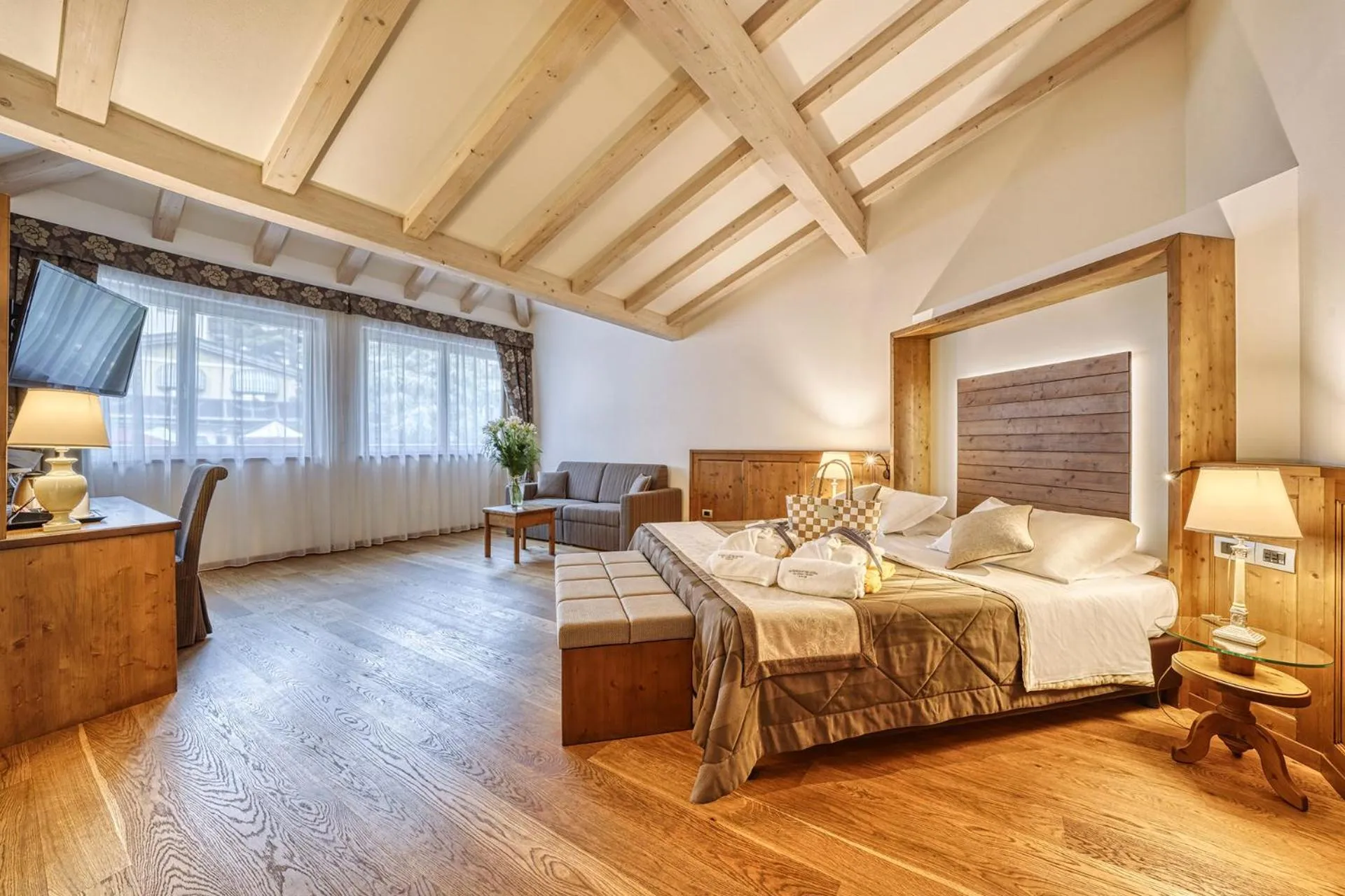 Bed in Alpenresort Belvedere