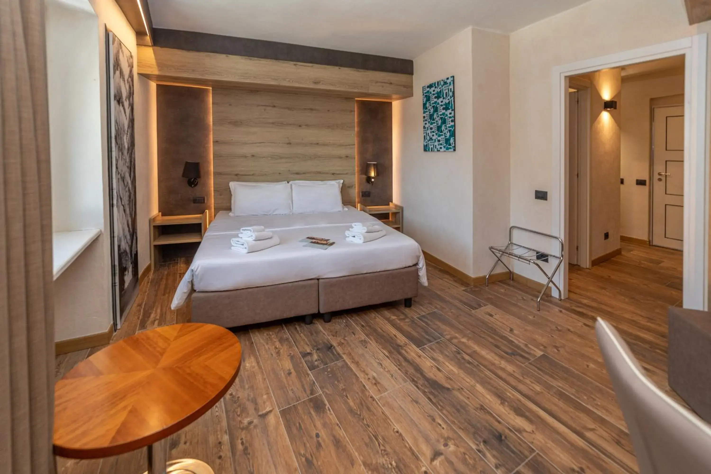 Quadruple Room with Mountain View in Hotel la Torre Quadruple Room with Mountain View in Hotel la Torre