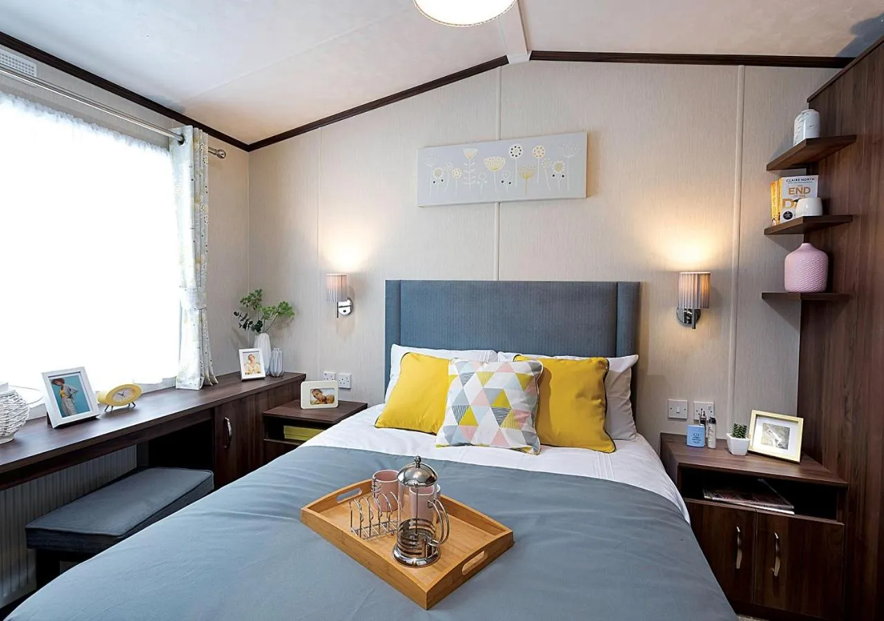 Bedroom, Bed in Bovisand Lodge Holiday Park, Beachside Location & Indoor Heated Pool