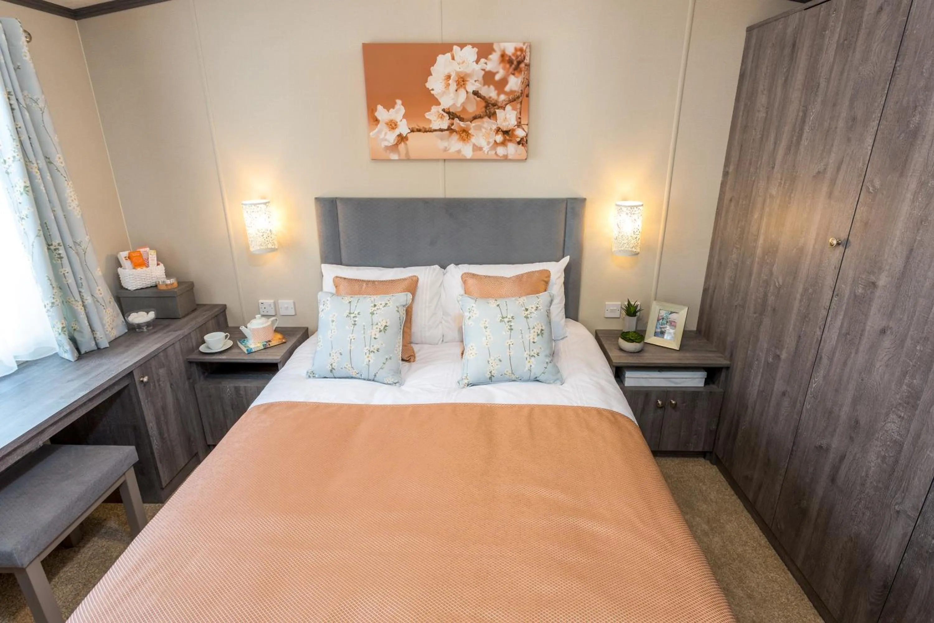 Bedroom, Bed in Bovisand Lodge Holiday Park, Beachside Location & Indoor Heated Pool