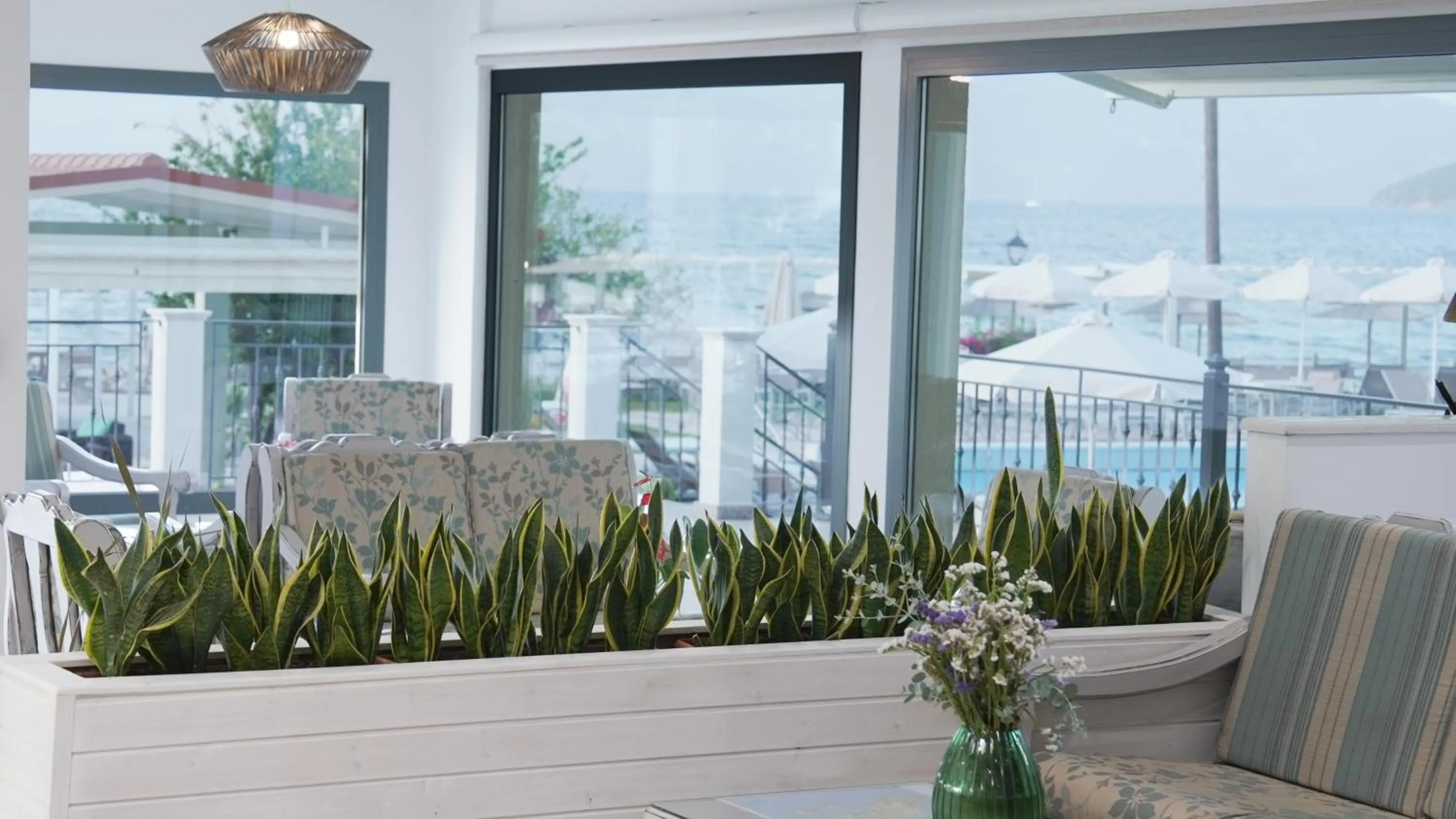 Lobby or reception in Sami Beach Hotel