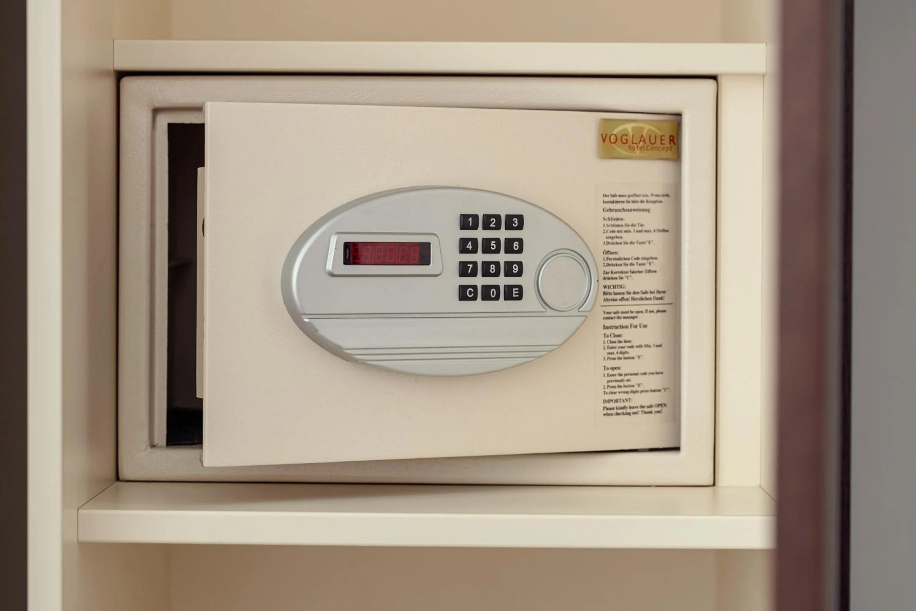 safe in Hotel Ankora