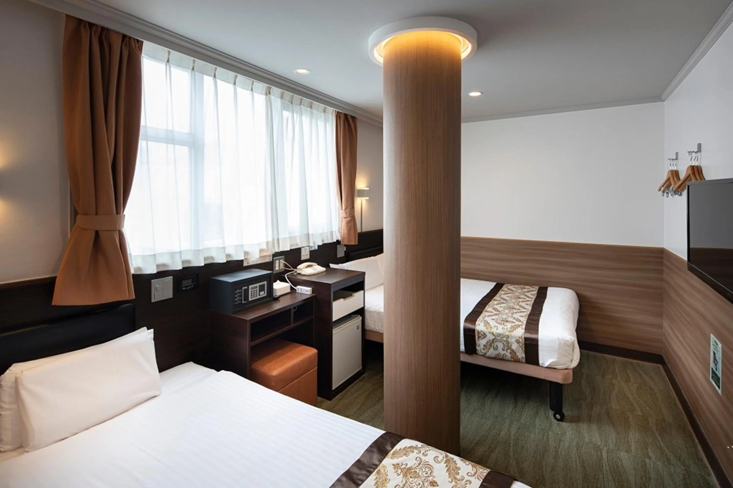 Photo of the whole room, Bed in Dotonbori Hotel