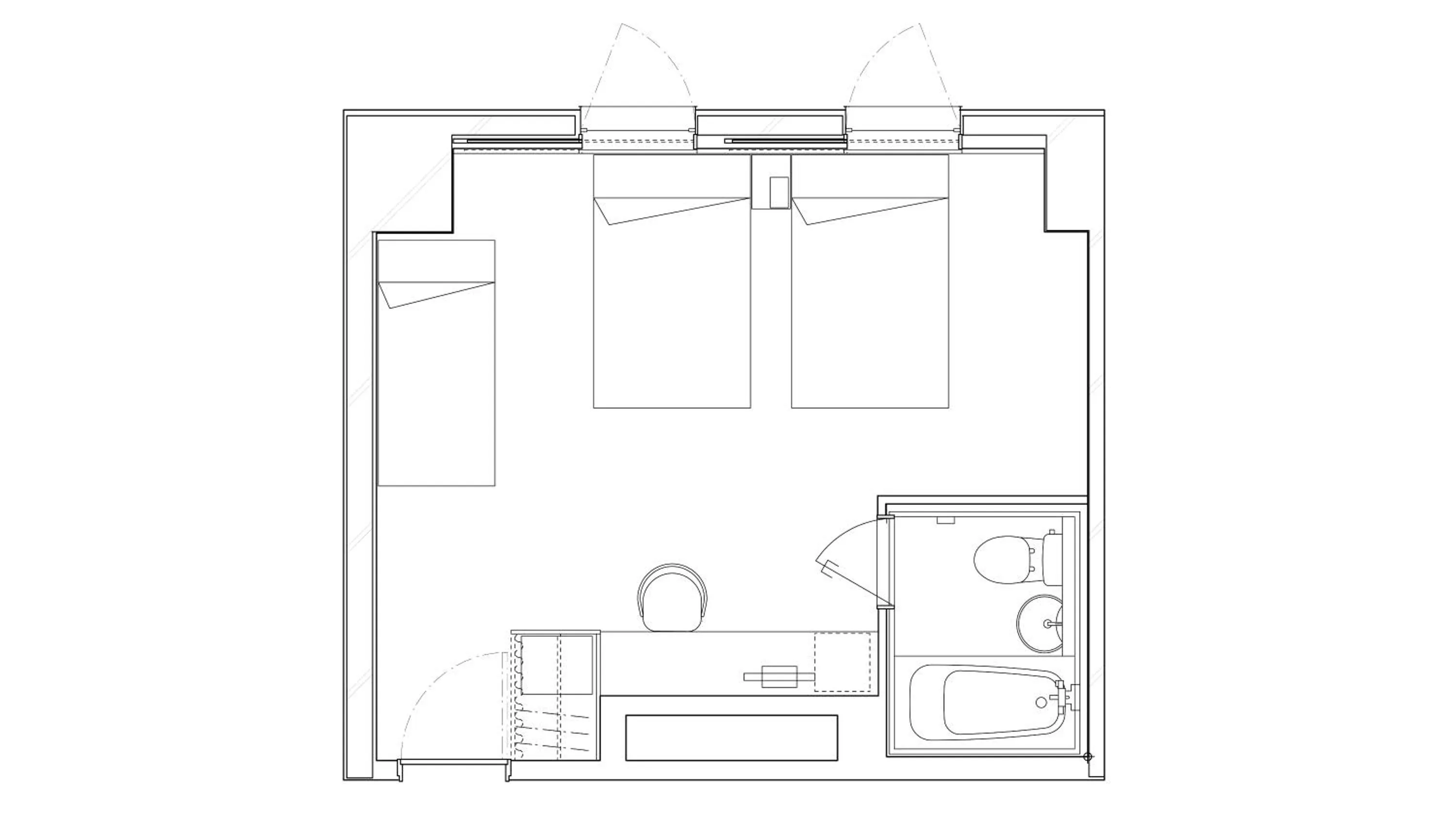 Photo of the whole room in Shin-Osaka Station Hotel