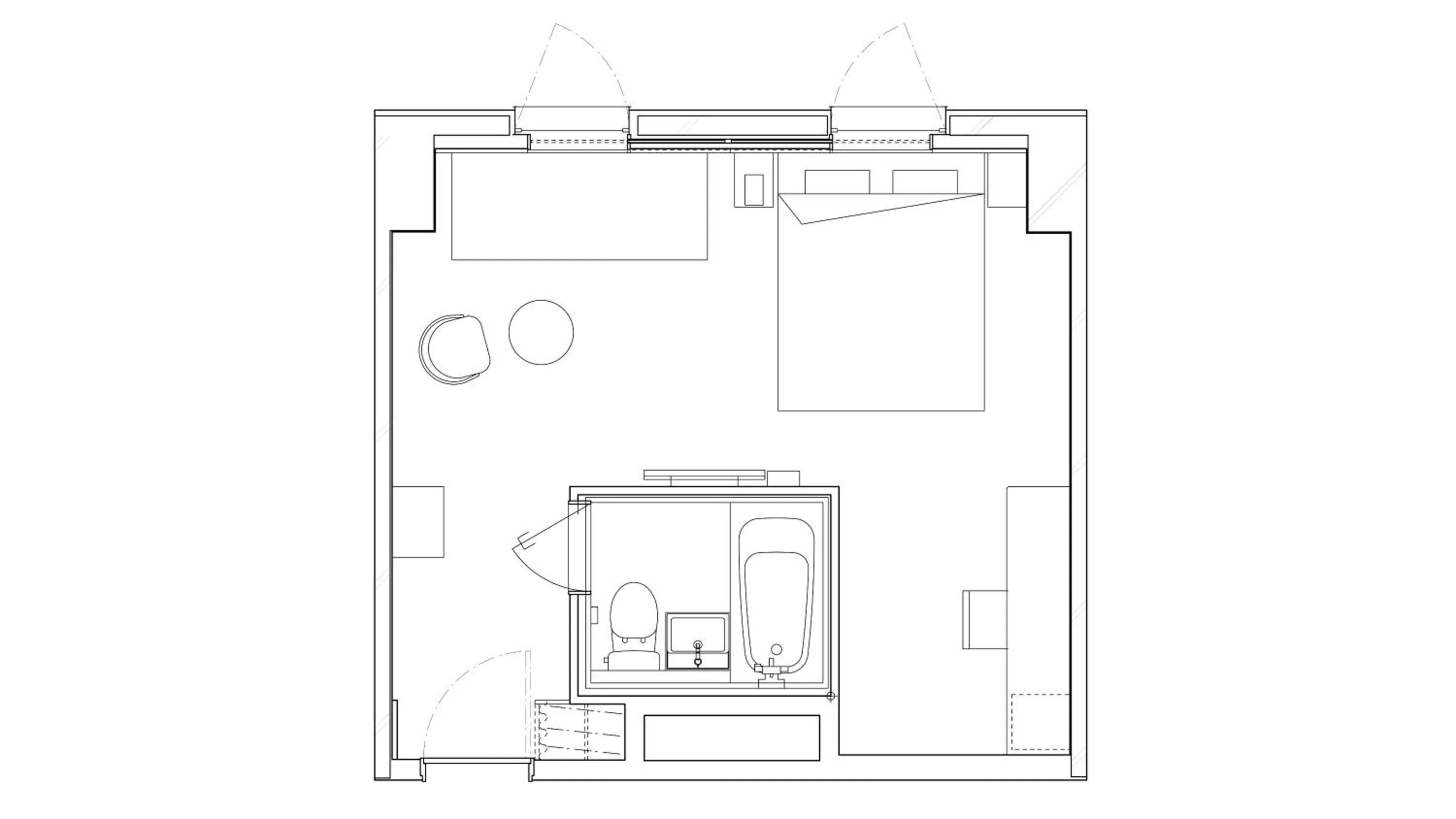 Photo of the whole room in Shin-Osaka Station Hotel