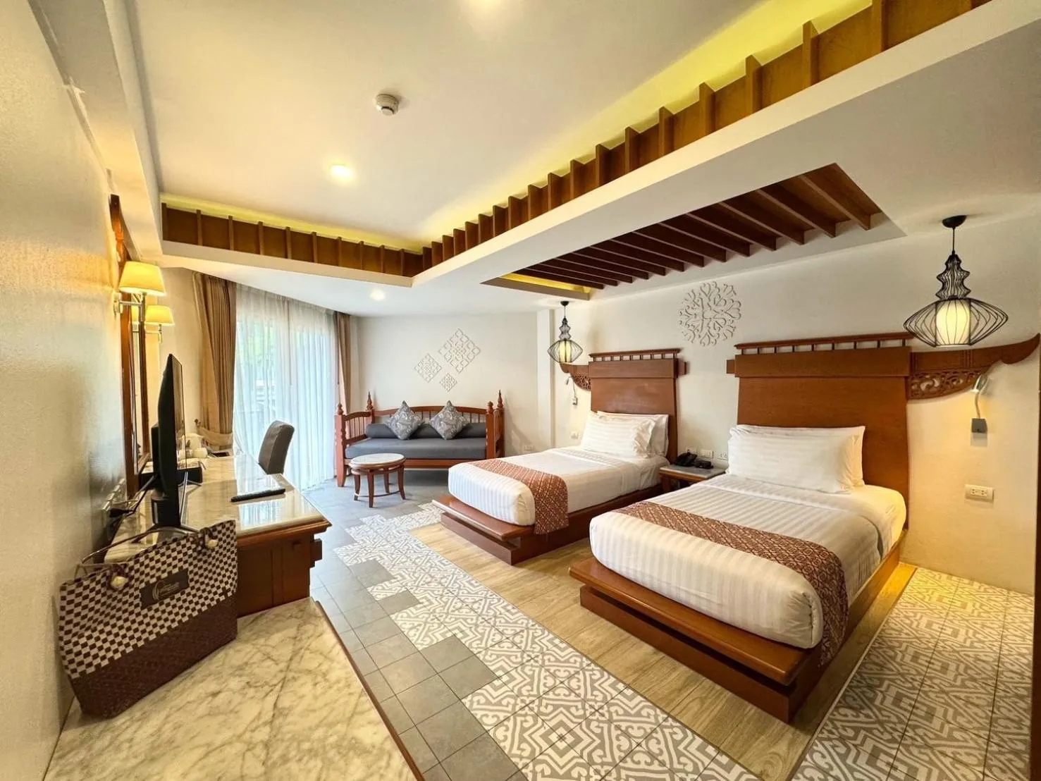 Bed in Aonang Princeville Villa Resort & Spa - GHA WellHotel-Halal Certified, Krabi, Thailand