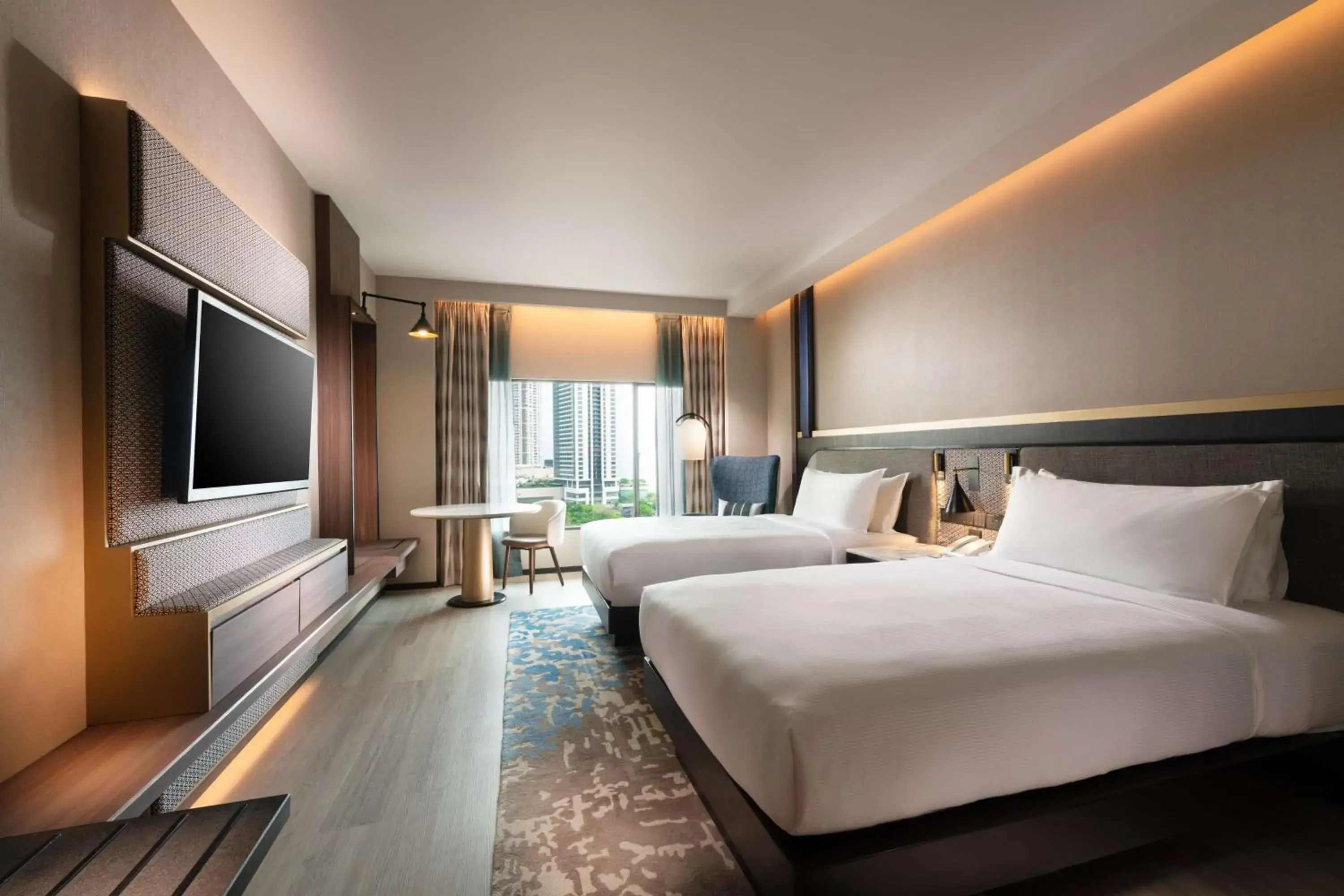 Bed in Hilton Colombo Hotel Bed in Hilton Colombo Hotel